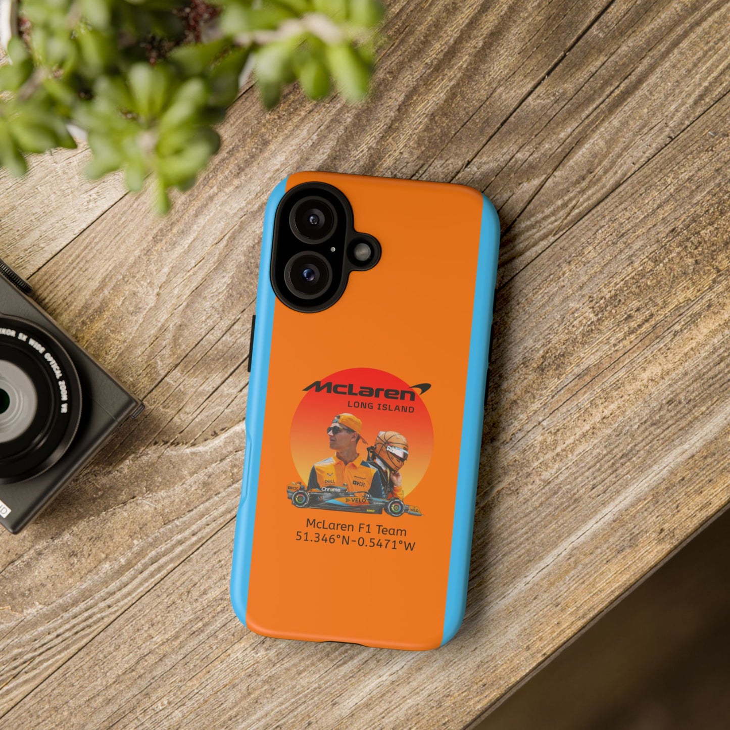 McLaren Long Island McLaren F1 inspired Lando Norris Impact-Resistant Phone Case - Sleek & Stylish