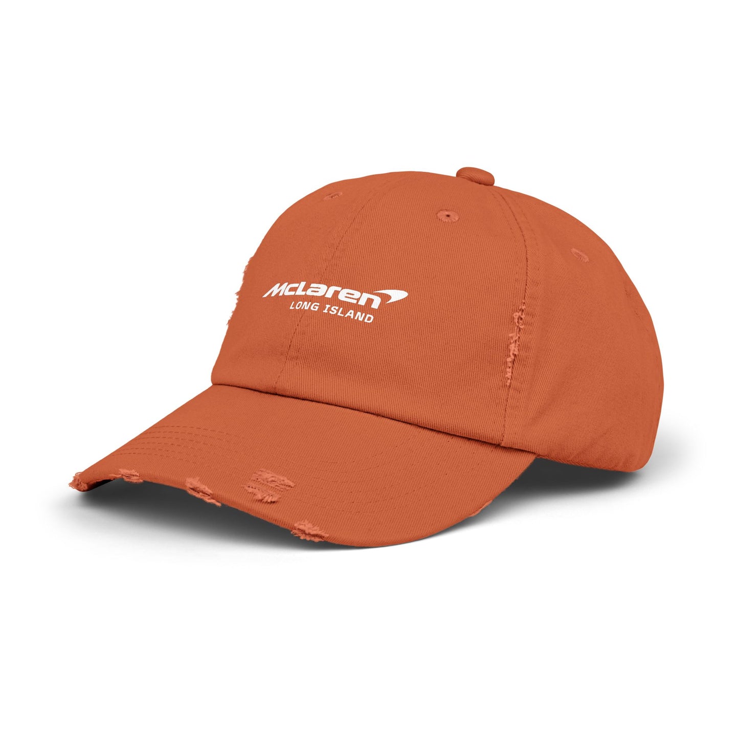 McLaren Long Island Unisex Distressed Cap / Papaya