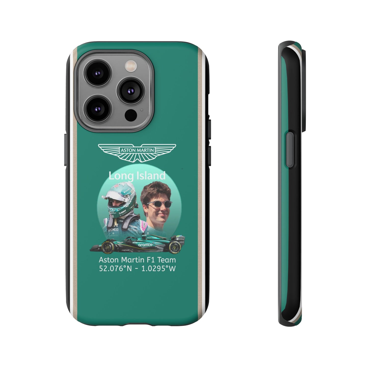 Aston Martin Long Island F1 inspired Lance Stroll Impact-Resistant Phone Case - Sleek & Stylish