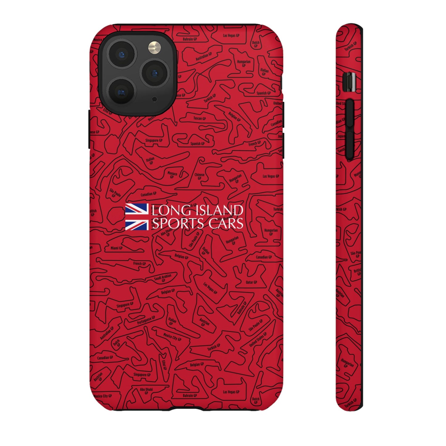 Long Island Sports Cars F1 race Track Inspired Impact-Resistant Phone Case