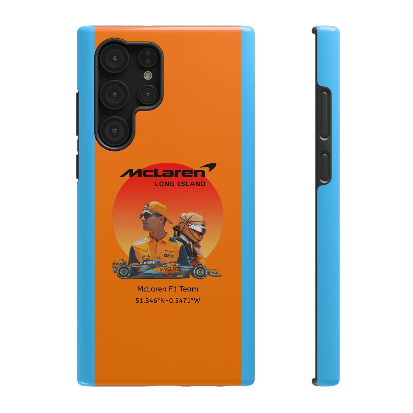 McLaren Long Island McLaren F1 inspired Lando Norris Impact-Resistant Phone Case - Sleek & Stylish