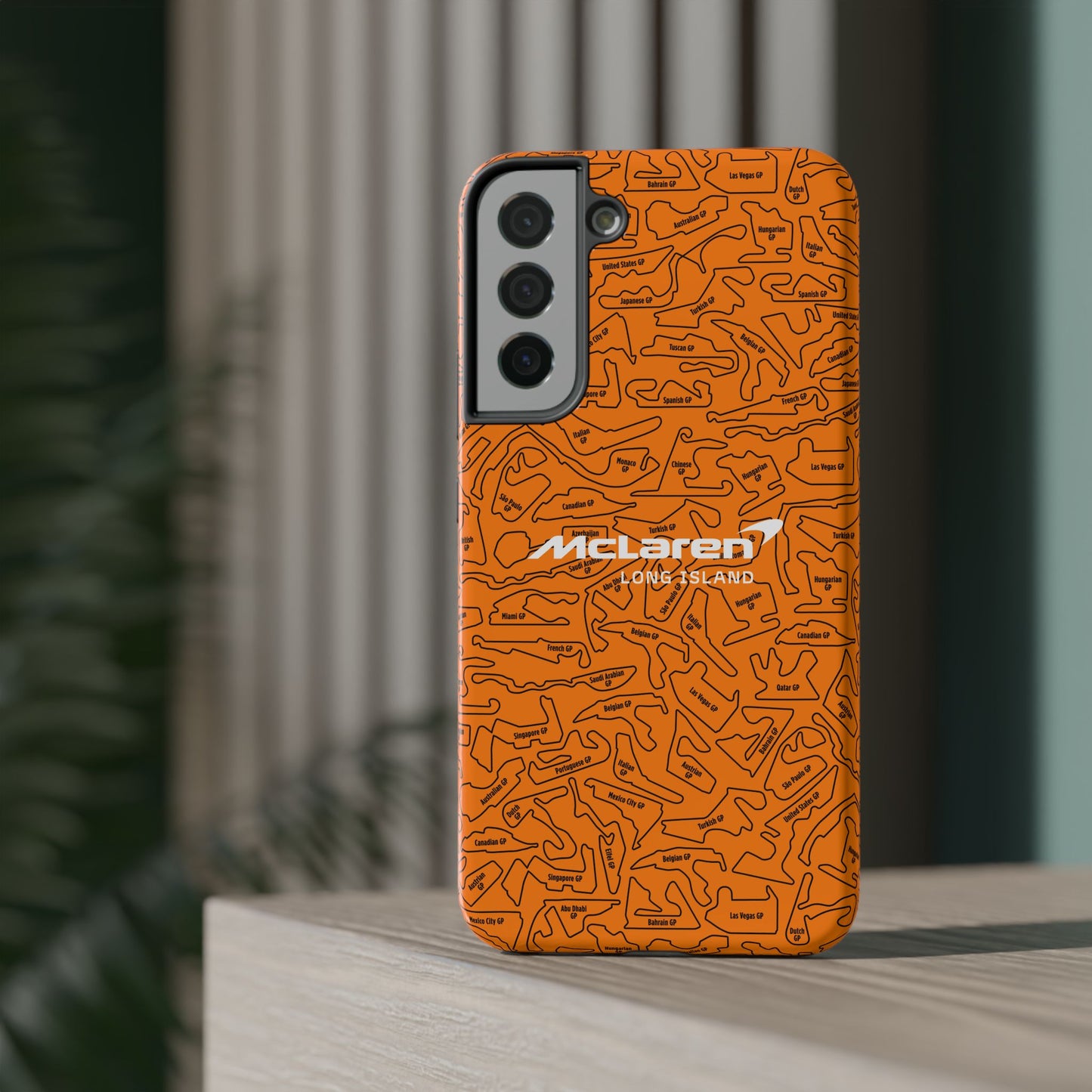 McLaren Long Island F1 race Track Inspired Impact-Resistant Phone Case