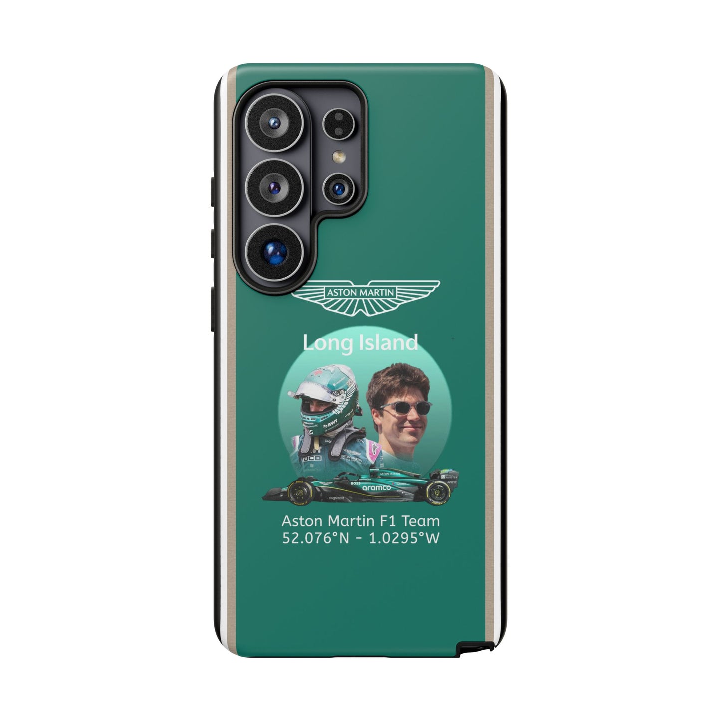 Aston Martin Long Island F1 inspired Lance Stroll Impact-Resistant Phone Case - Sleek & Stylish