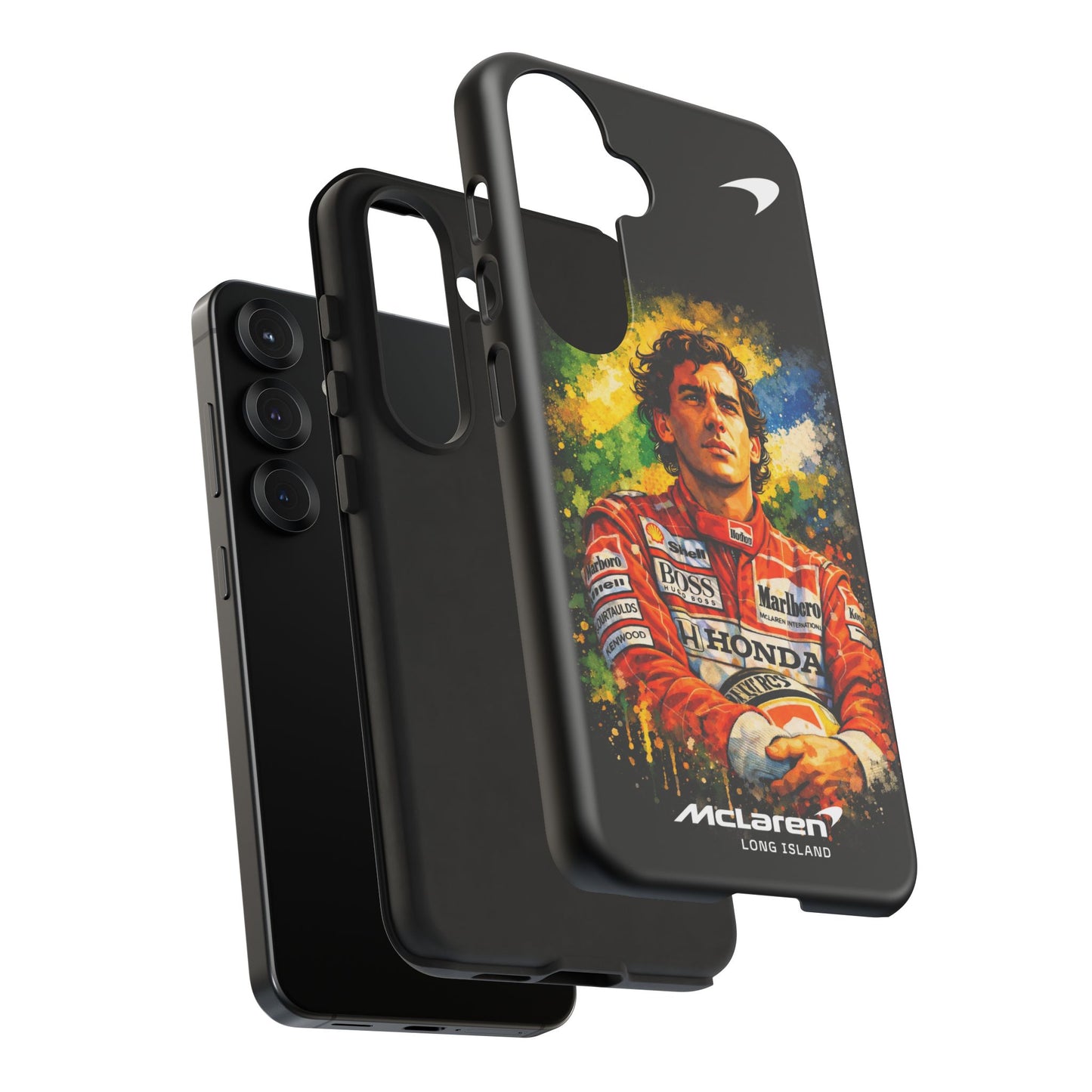 McLaren Long Island "Always Senna" Ayrton Senna Inspired Impact-Resistant Phone Case | Durable Protection for Car Enthusiasts