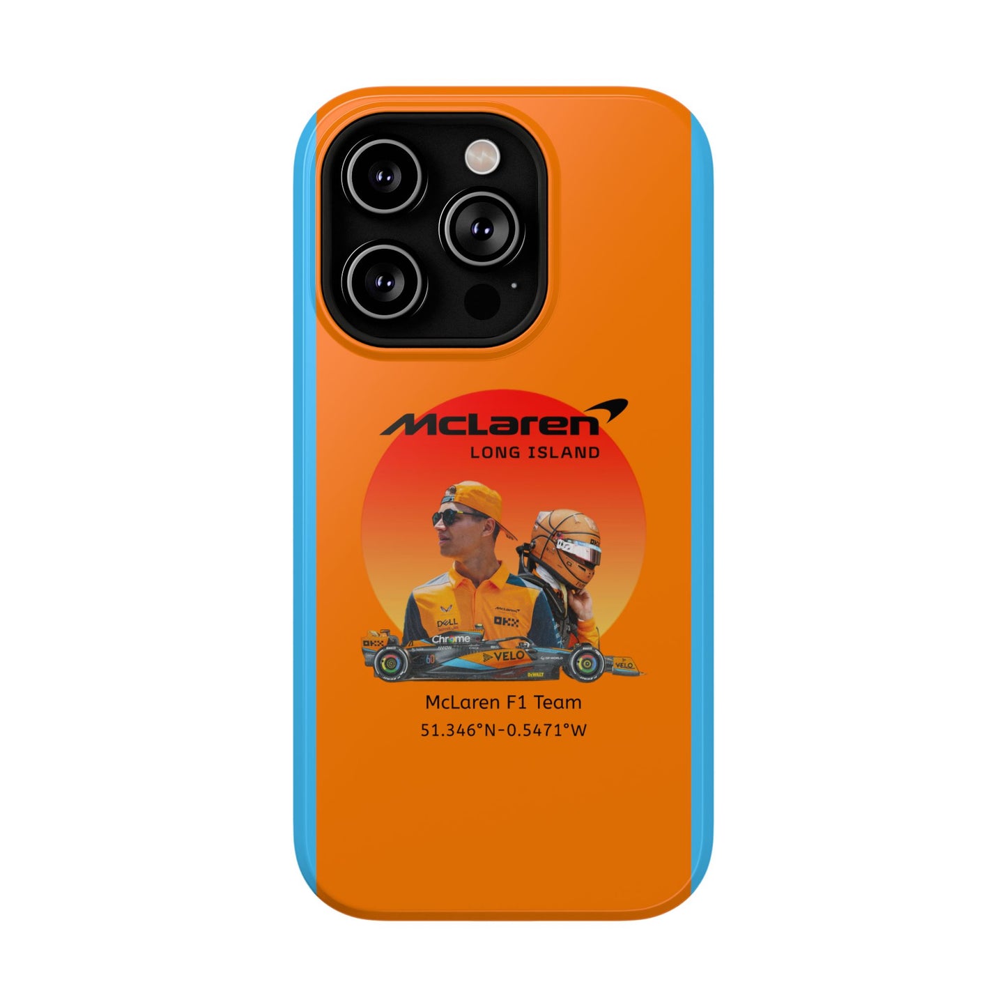 McLaren Long Island McLaren F1 inspired Lando Norris Impact-Resistant Phone Case - Sleek & Stylish