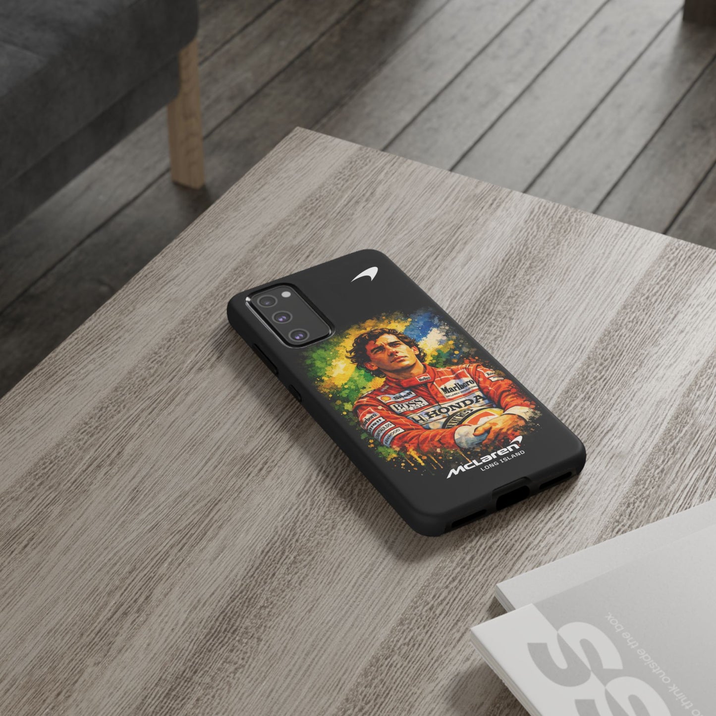 McLaren Long Island "Always Senna" Ayrton Senna Inspired Impact-Resistant Phone Case | Durable Protection for Car Enthusiasts
