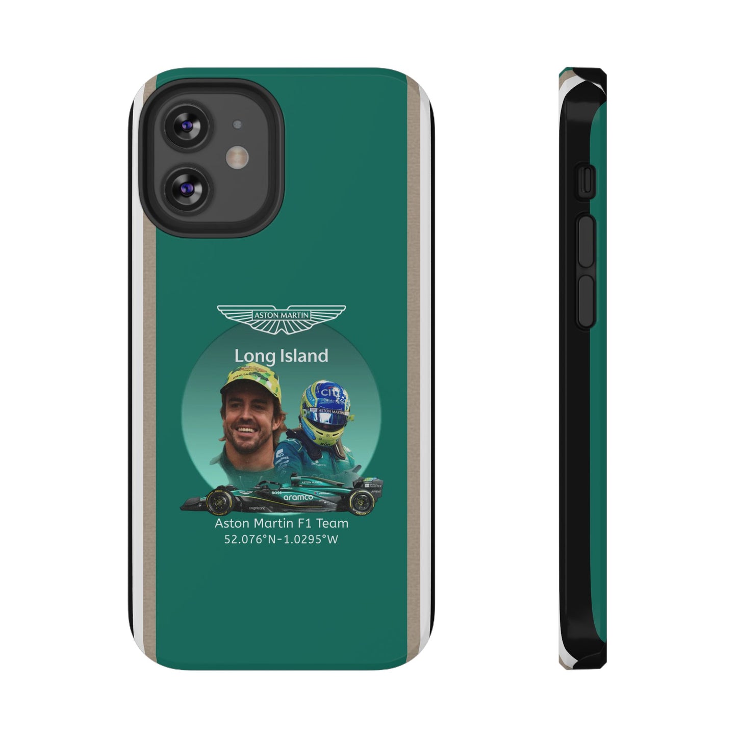 Aston Martin Long Island F1 inspired Fernando Alonso Impact-Resistant Phone Case - Sleek & Stylish