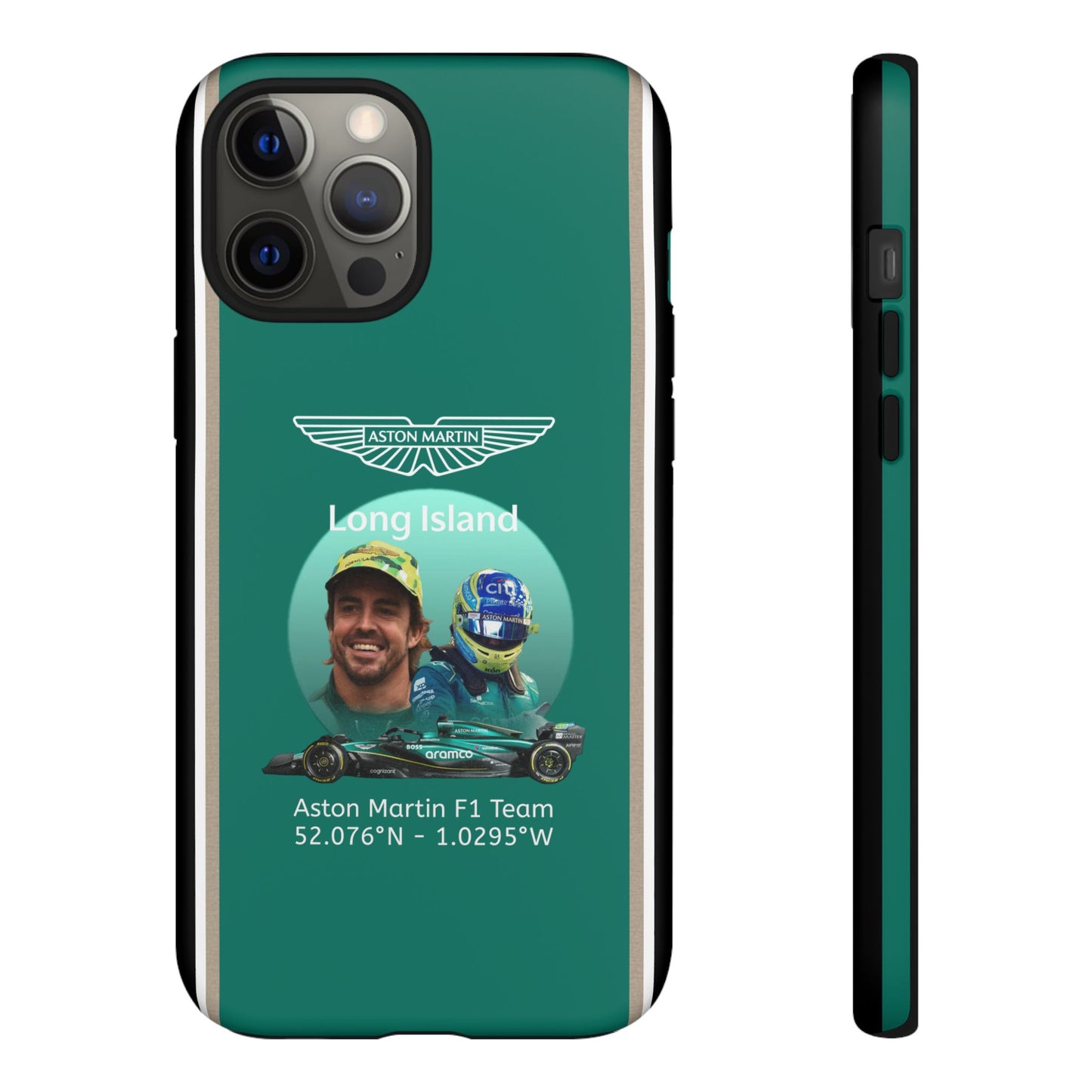 Aston Martin Long Island F1 inspired Fernando Alonso Impact-Resistant Phone Case - Sleek & Stylish