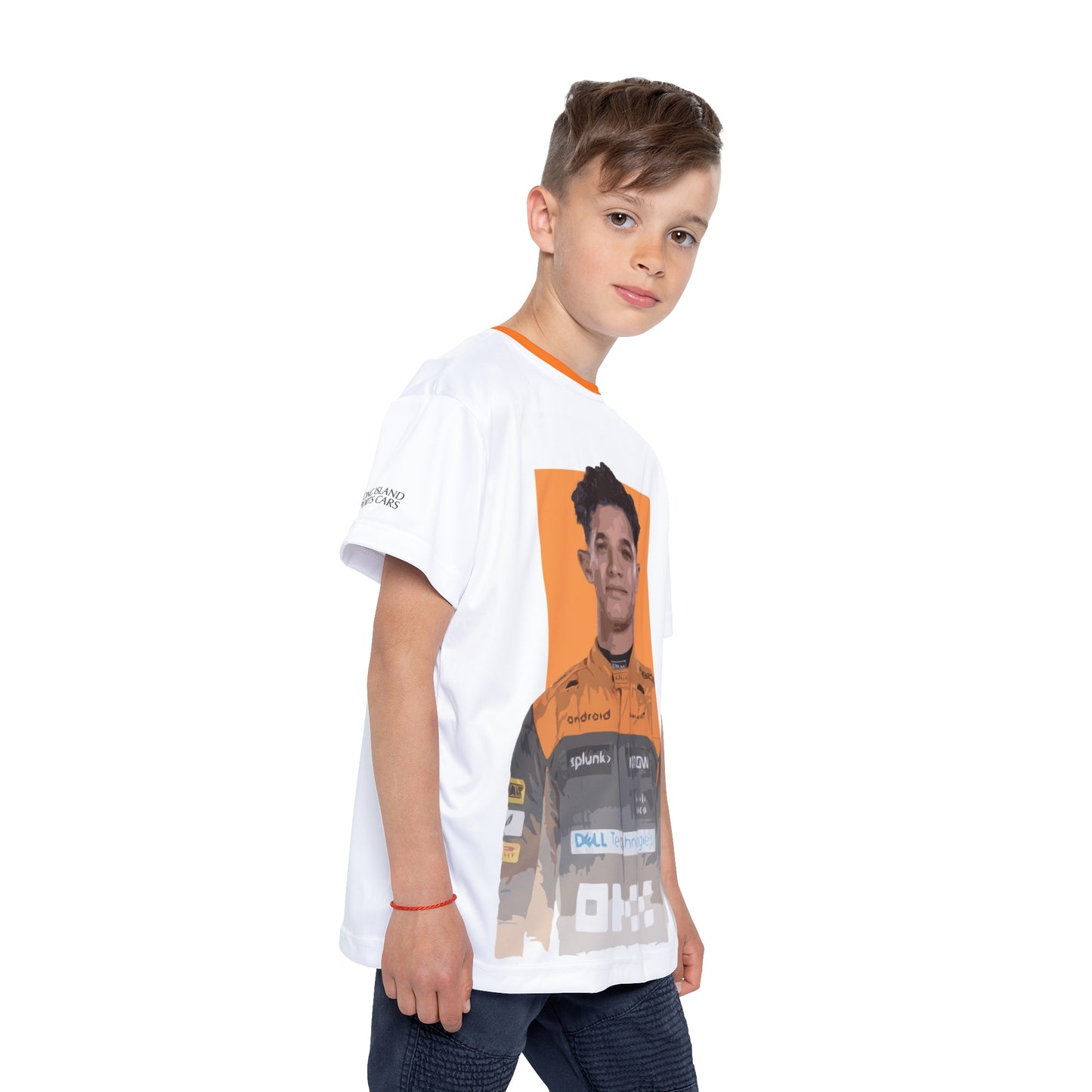 Kids Sports Jersey - Lando Norris Formula 1 inspired Design for Young Speed Enthusiasts