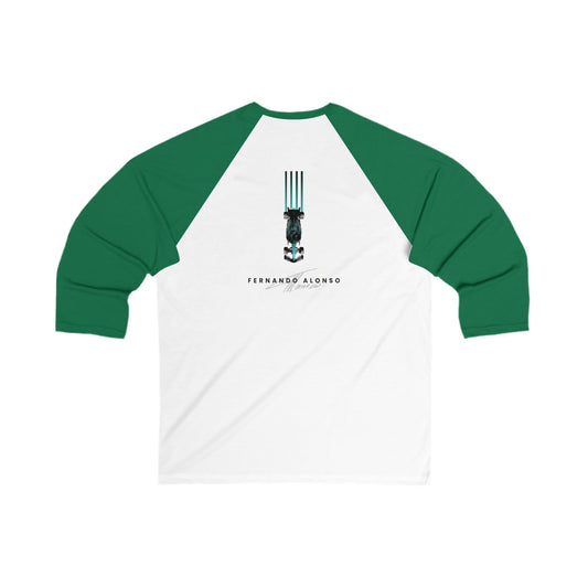 Aston Martin Long island / Fernando Alonzo F1 Team Inspired Stylish Unisex Baseball Tee, Casual Retro Top