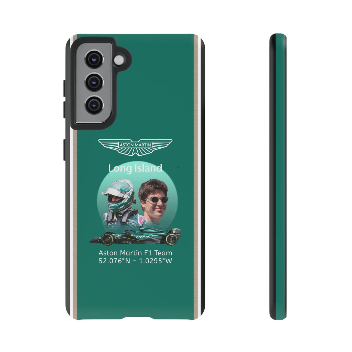 Aston Martin Long Island F1 inspired Lance Stroll Impact-Resistant Phone Case - Sleek & Stylish