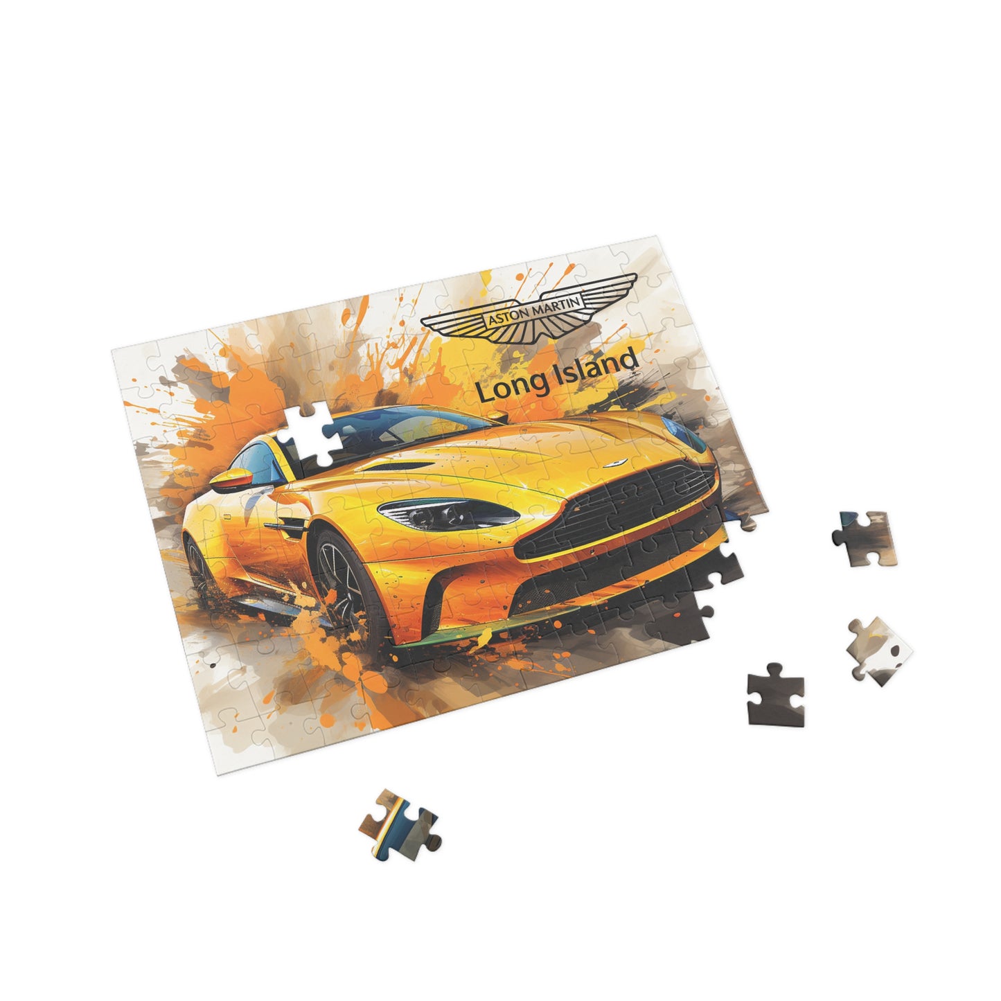 Aston Martin Long Island  DBS Superleggera Inspired Puzzle - 96, 252, 500, 1000-Piece Options - Perfect Gift for Car Lovers & Puzzle Enthusiasts