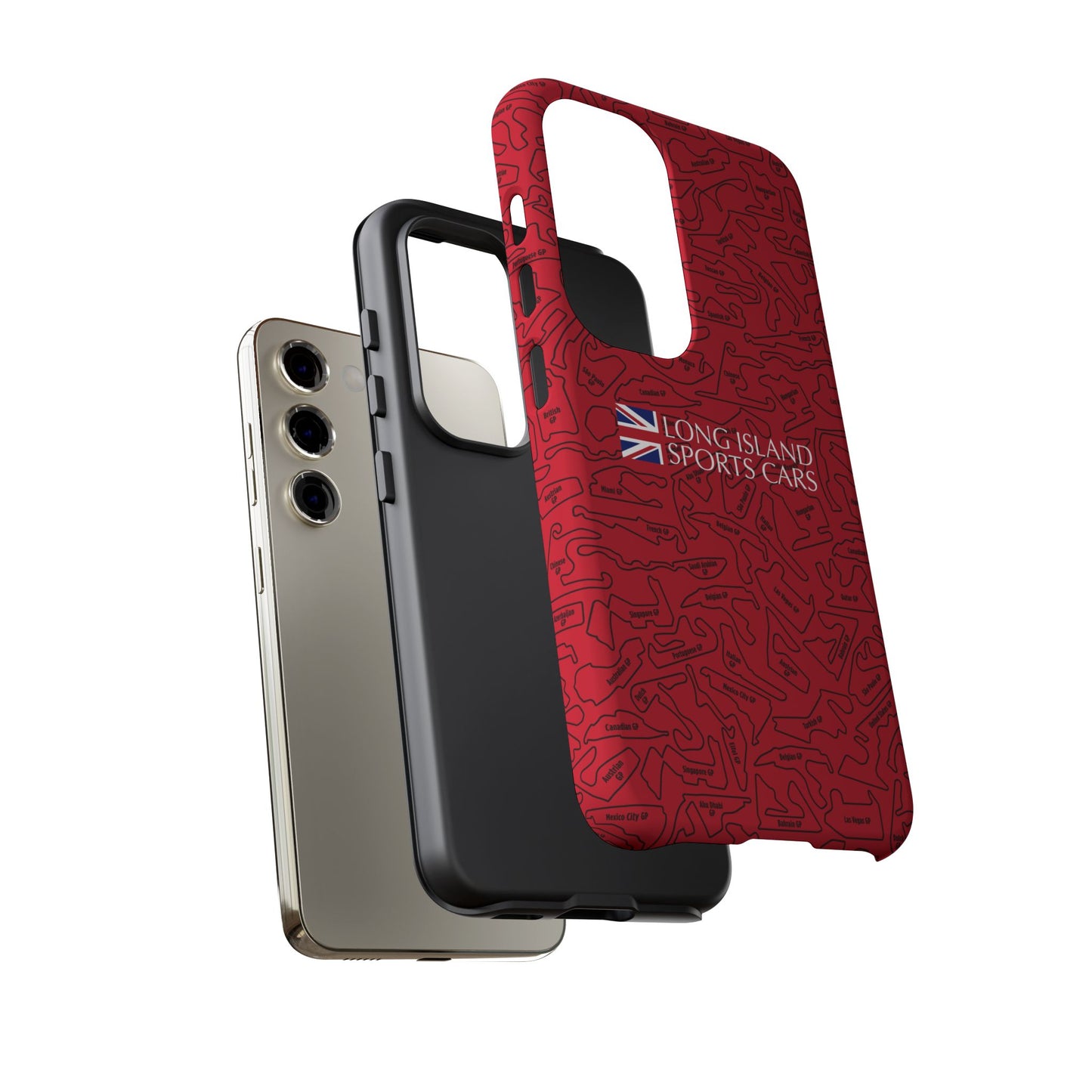 Long Island Sports Cars F1 race Track Inspired Impact-Resistant Phone Case