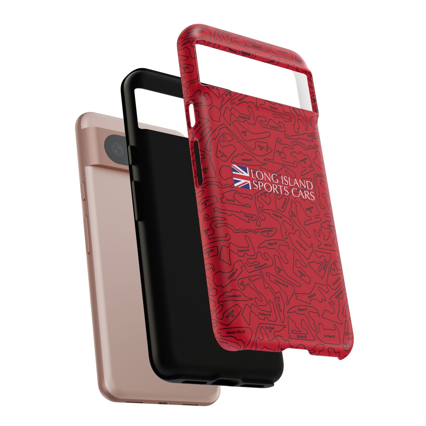 Long Island Sports Cars F1 race Track Inspired Impact-Resistant Phone Case