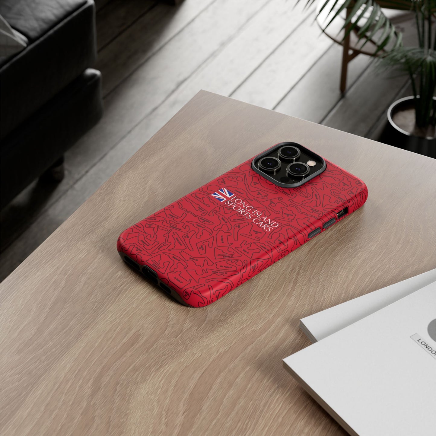 Long Island Sports Cars F1 race Track Inspired Impact-Resistant Phone Case