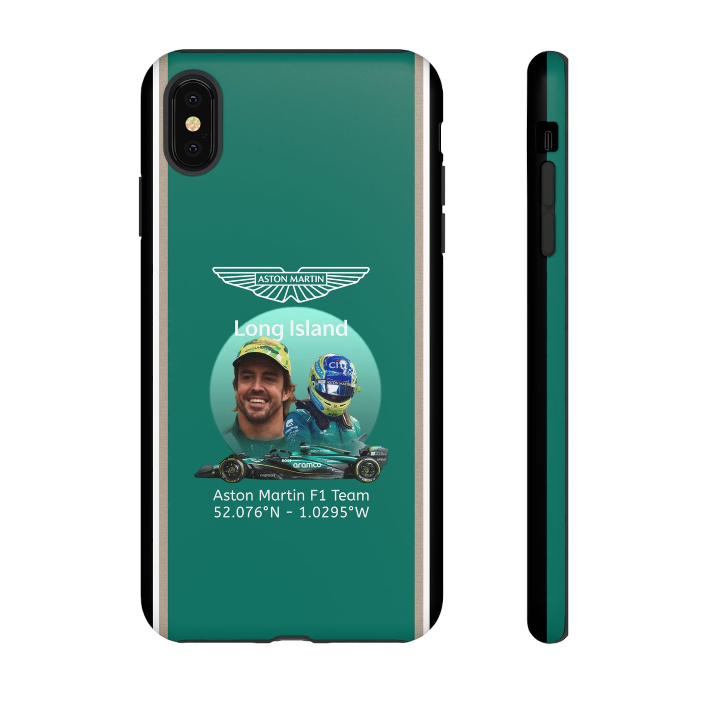 Aston Martin Long Island F1 inspired Fernando Alonso Impact-Resistant Phone Case - Sleek & Stylish
