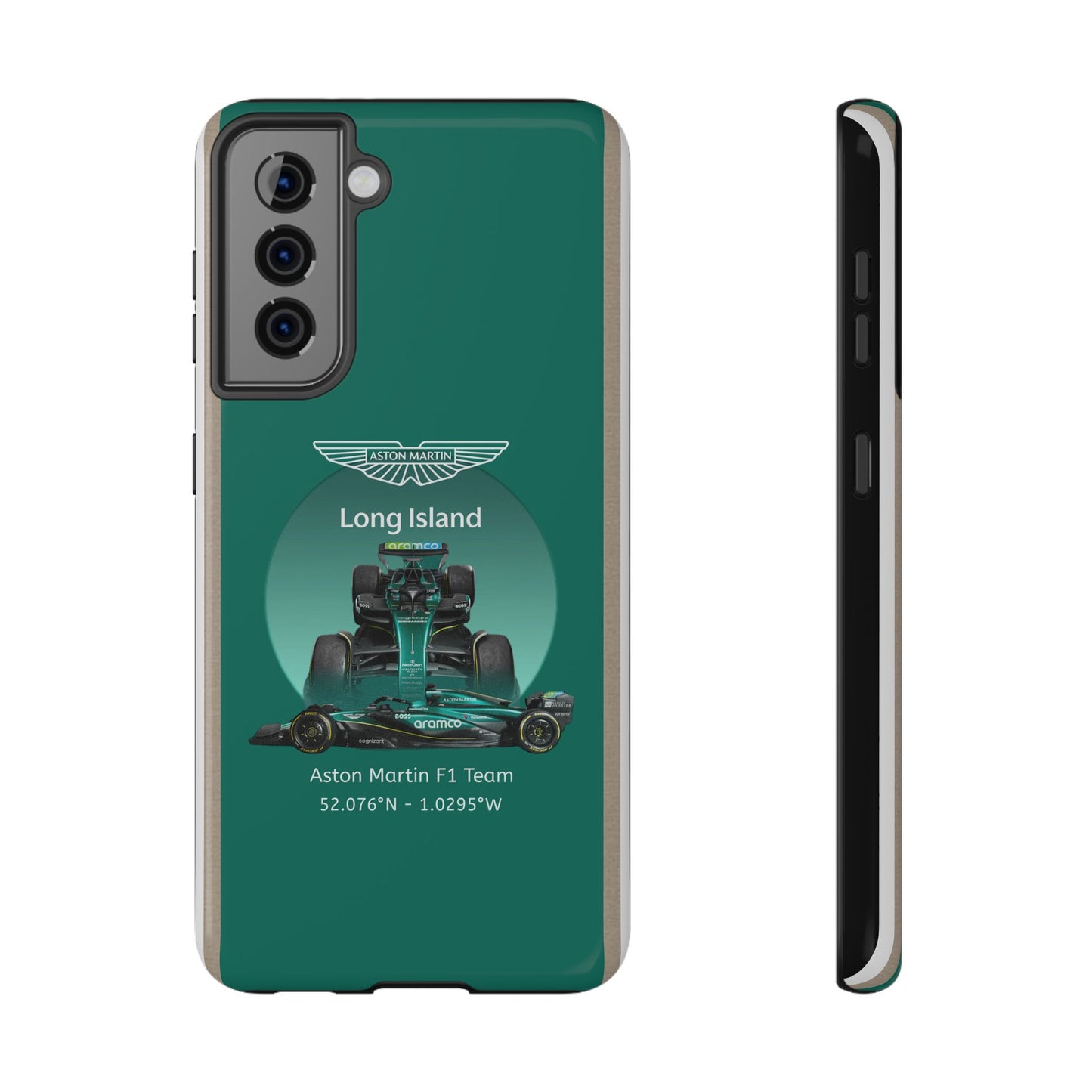 Aston Martin Long Island Formula 1 inspired Impact-Resistant Phone Case - Sleek & Stylish