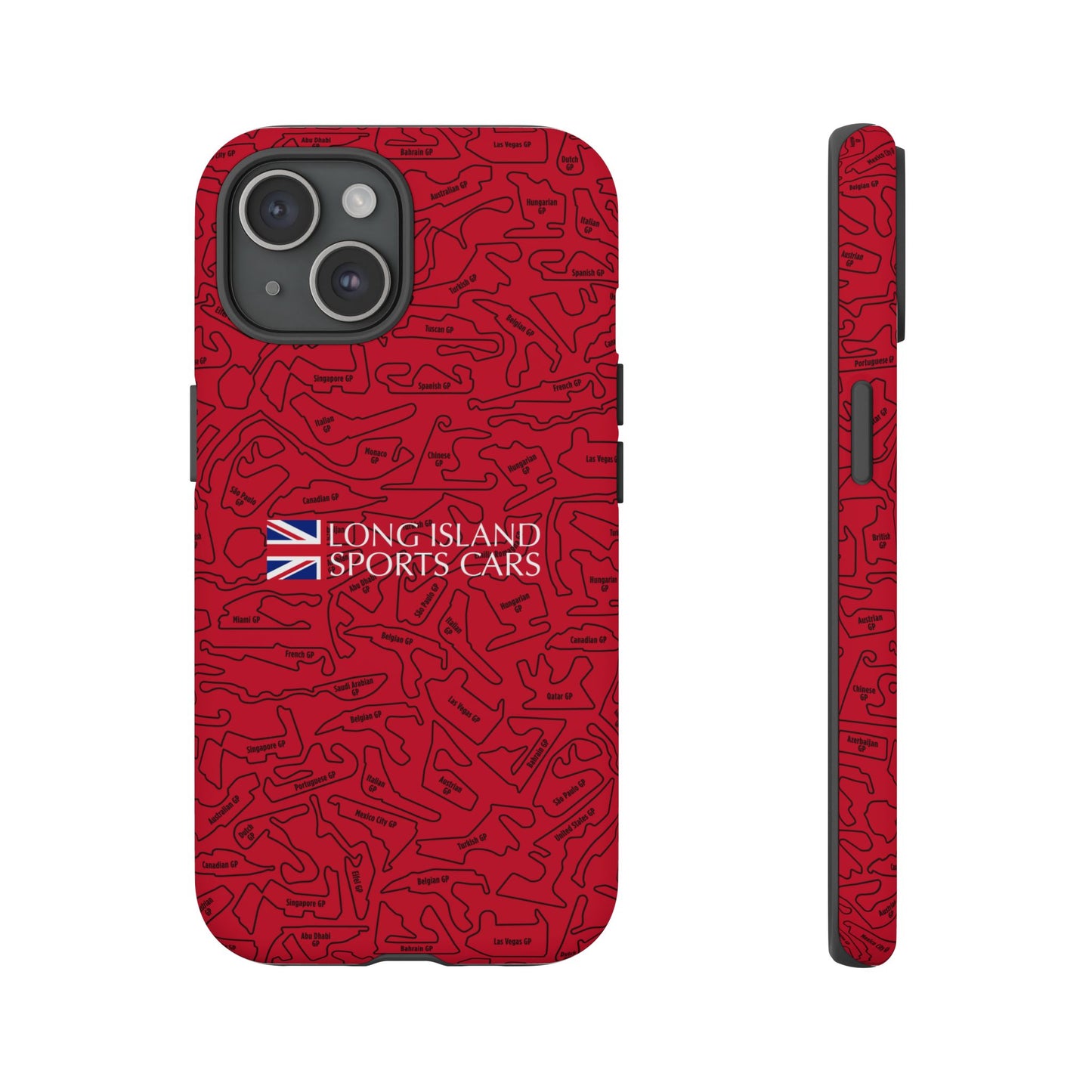 Long Island Sports Cars F1 race Track Inspired Impact-Resistant Phone Case