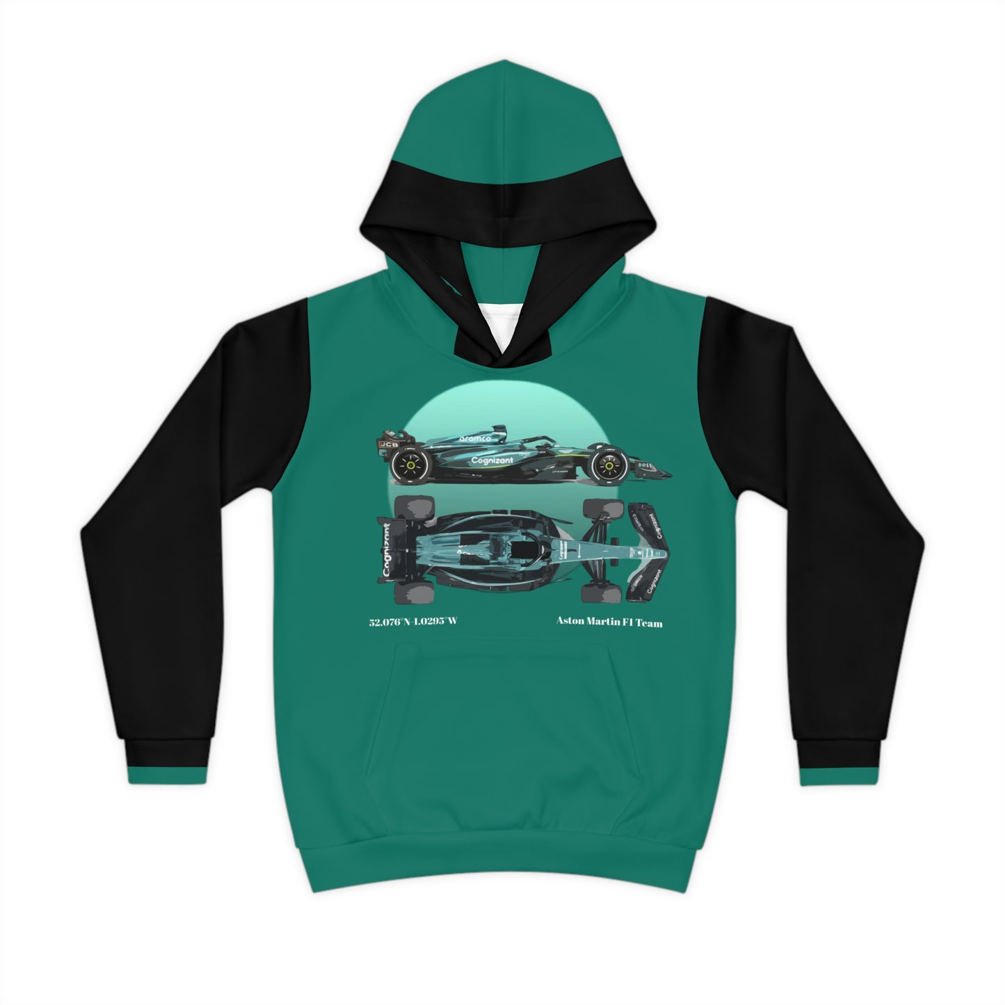 Aston Martin Long Island F1 inspired Children's Hoodie - Comfort and Style for Kids