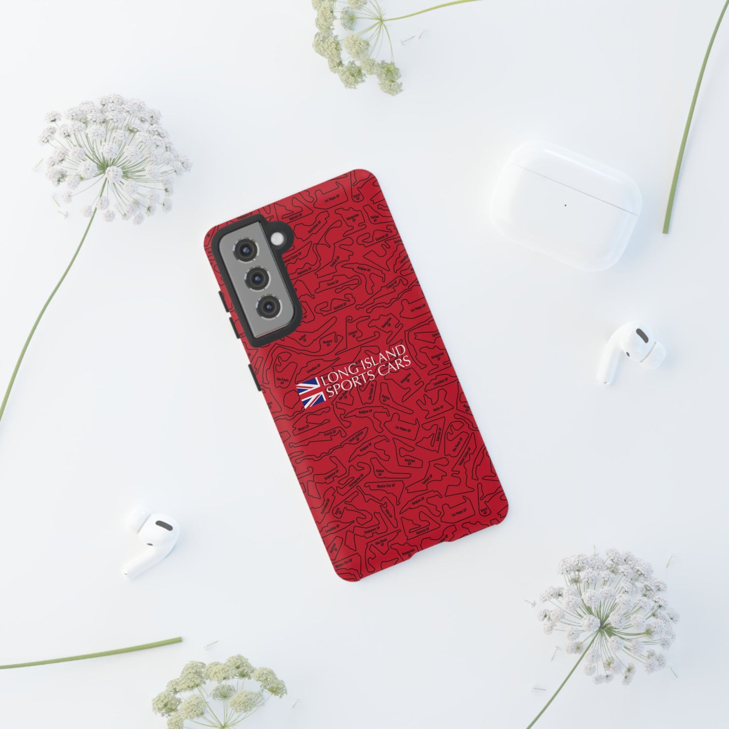 Long Island Sports Cars F1 race Track Inspired Impact-Resistant Phone Case
