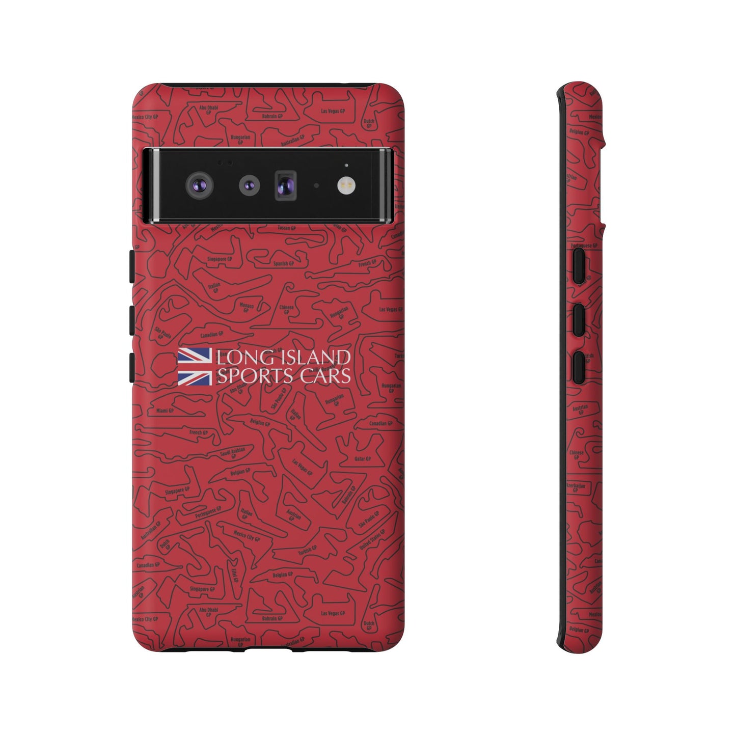 Long Island Sports Cars F1 race Track Inspired Impact-Resistant Phone Case