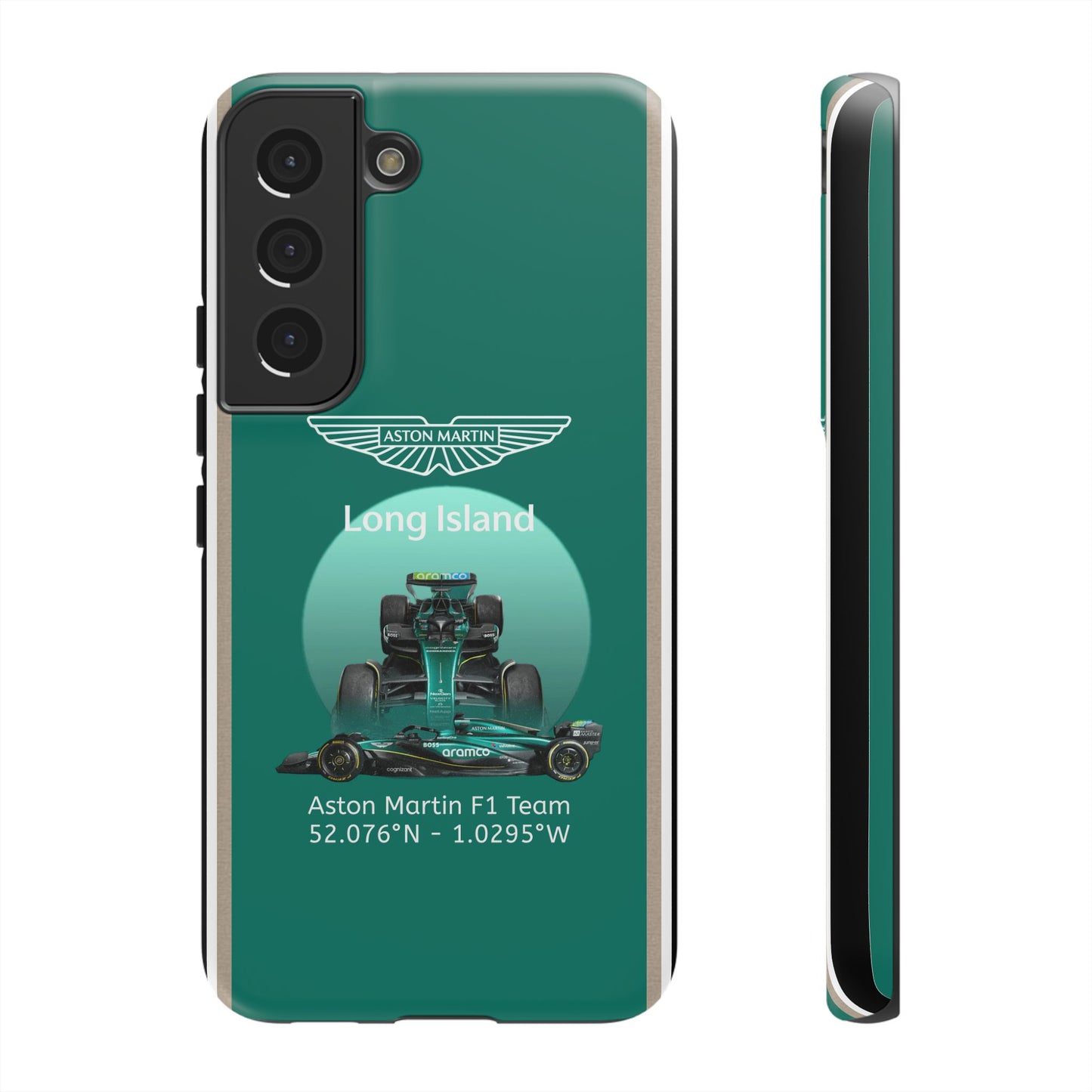 Aston Martin Long Island Formula 1 inspired Impact-Resistant Phone Case - Sleek & Stylish