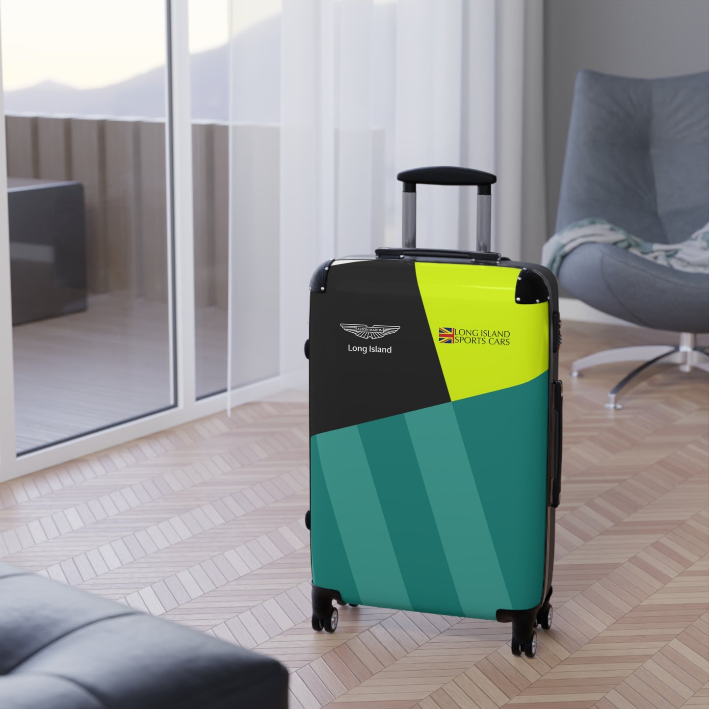 Aston Martin Long Island AM Green Suitcase