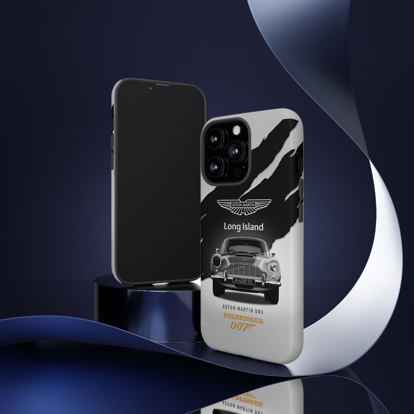 Aston Martin Long Island Phone Case Aston Martin DB5 Goldfinger 007 inspired Phone case (iPhone 8-17)