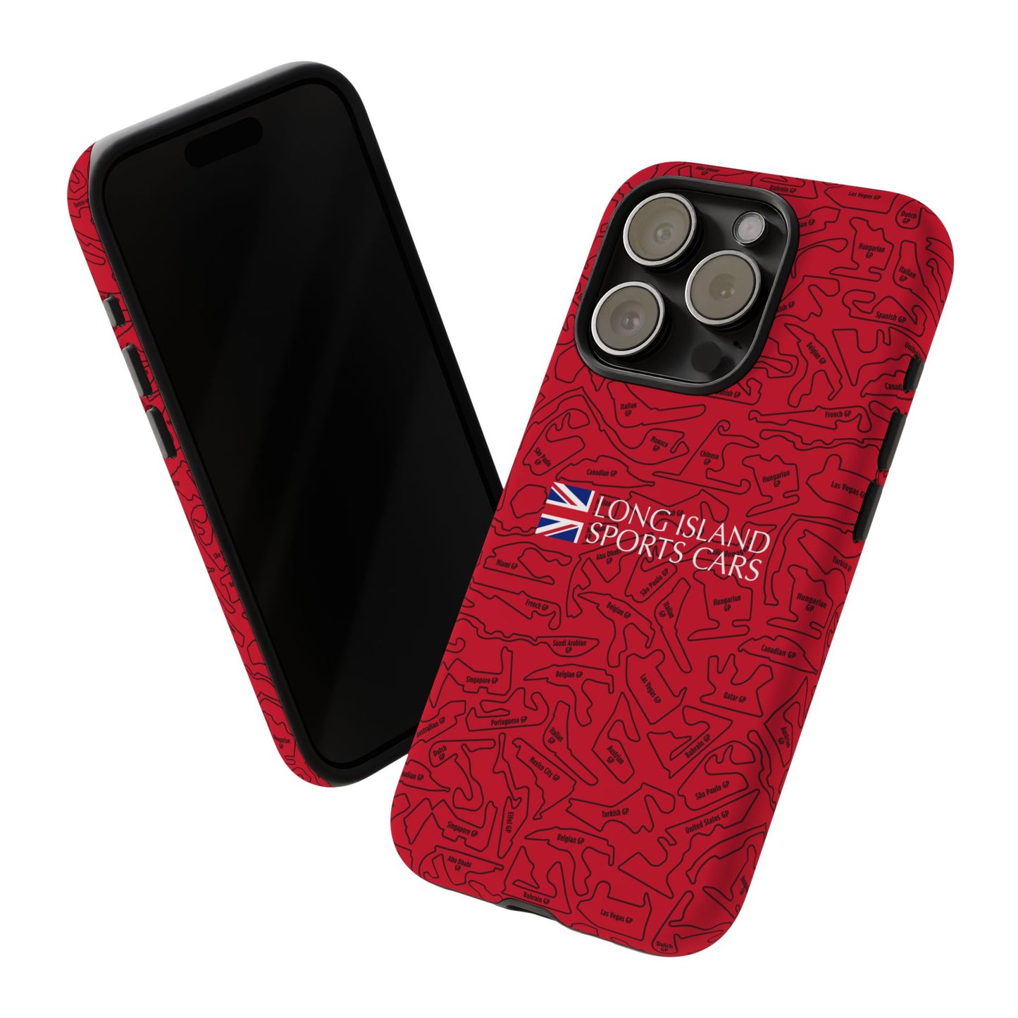 Long Island Sports Cars F1 race Track Inspired Impact-Resistant Phone Case