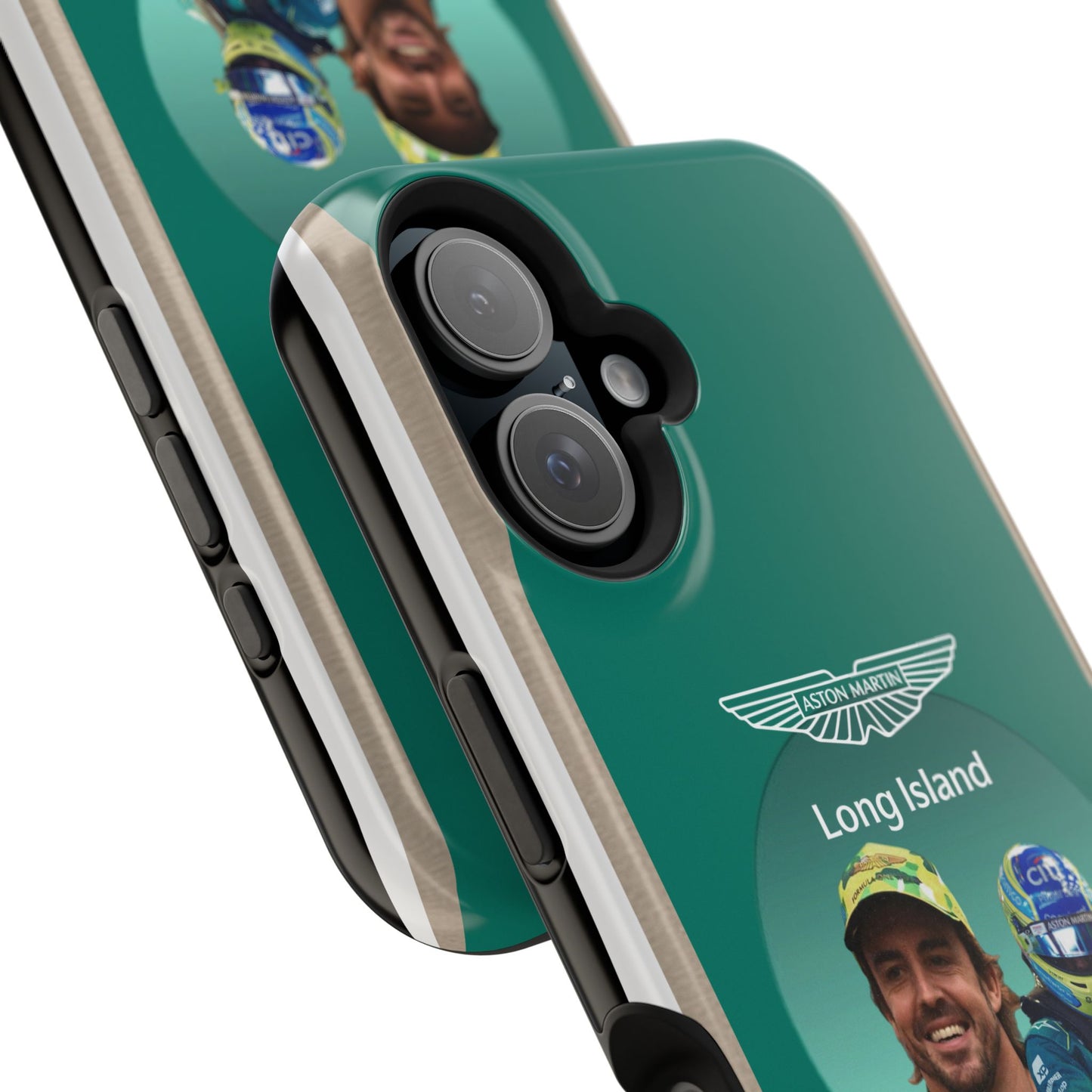 Aston Martin Long Island F1 inspired Fernando Alonso Impact-Resistant Phone Case - Sleek & Stylish