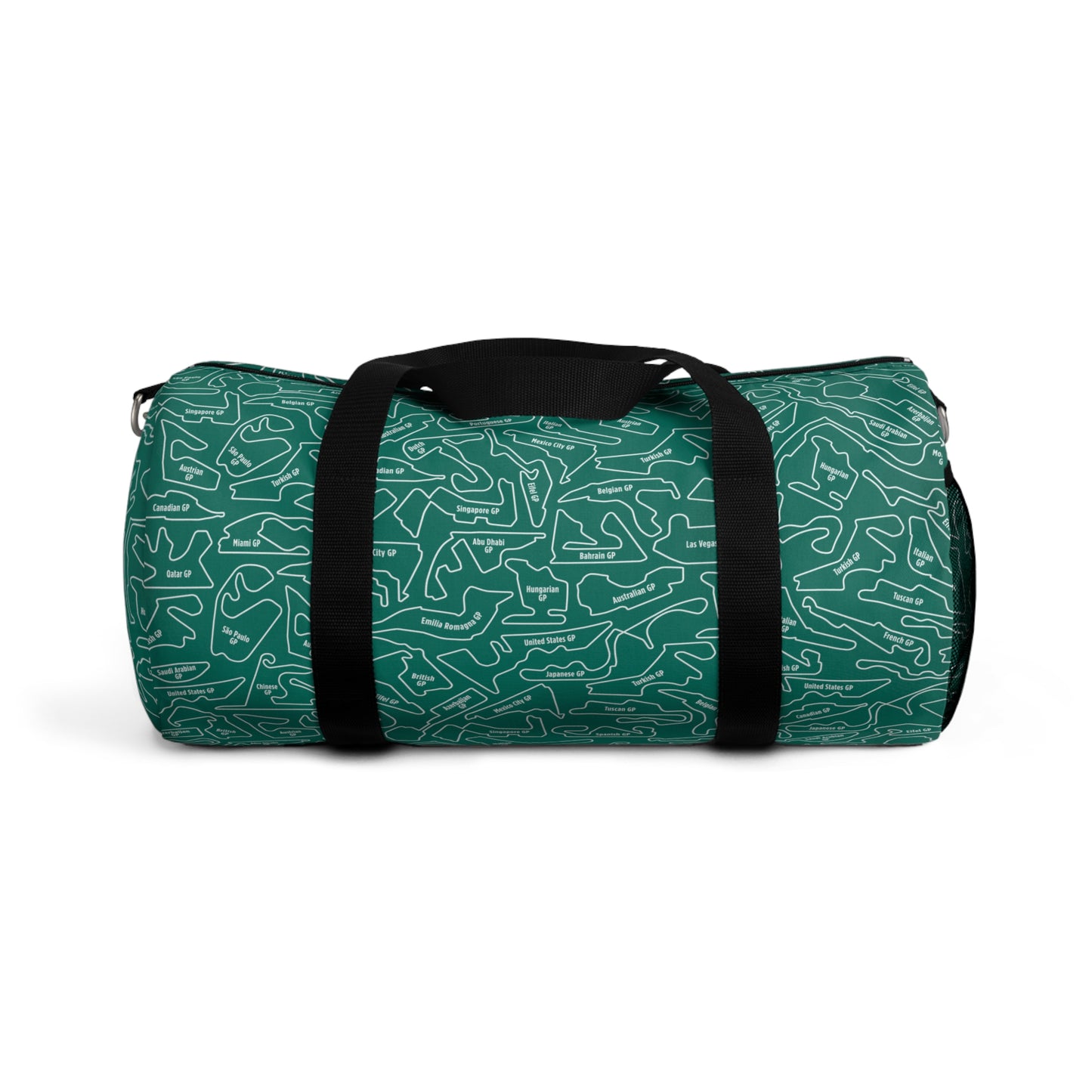 Aston Martin Long Island F1 Racetrack Vibrant AM Green Travel Duffel Bag