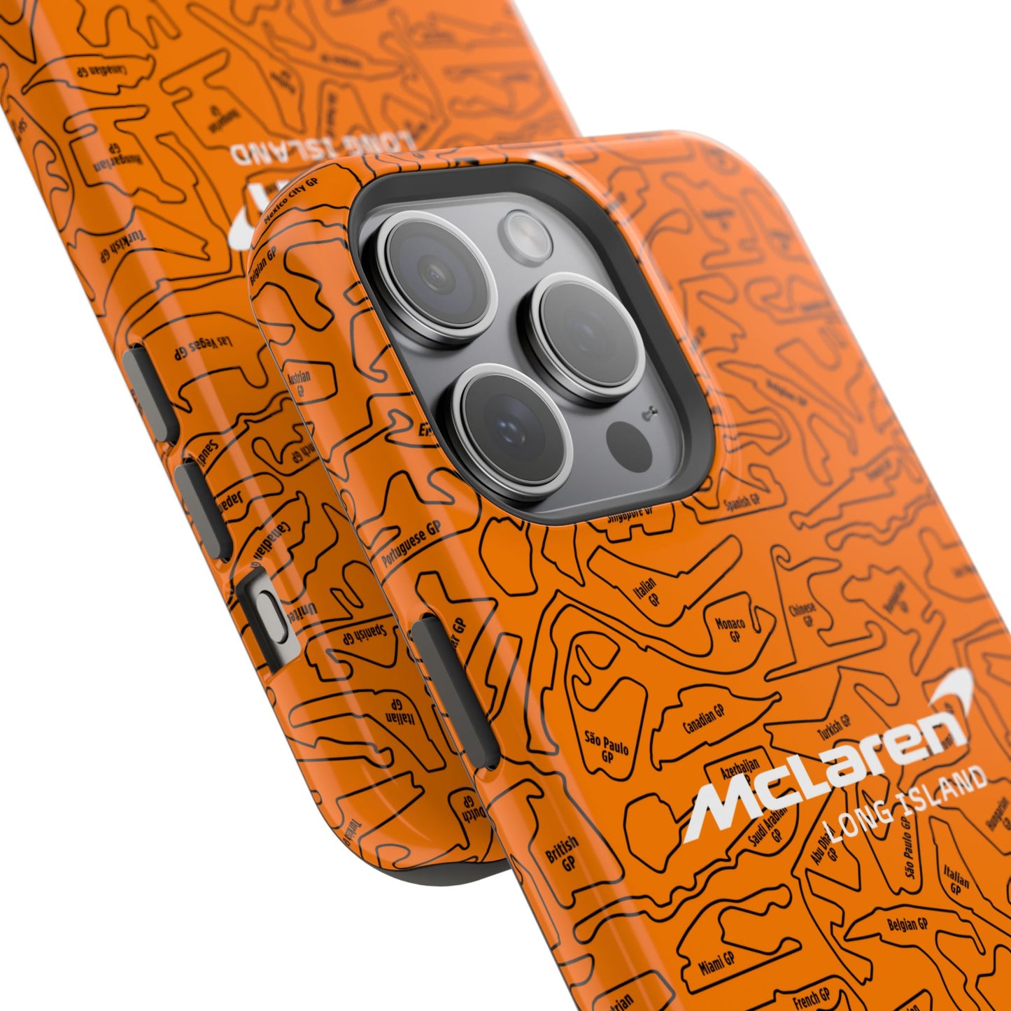 McLaren Long Island F1 race Track Inspired Impact-Resistant Phone Case