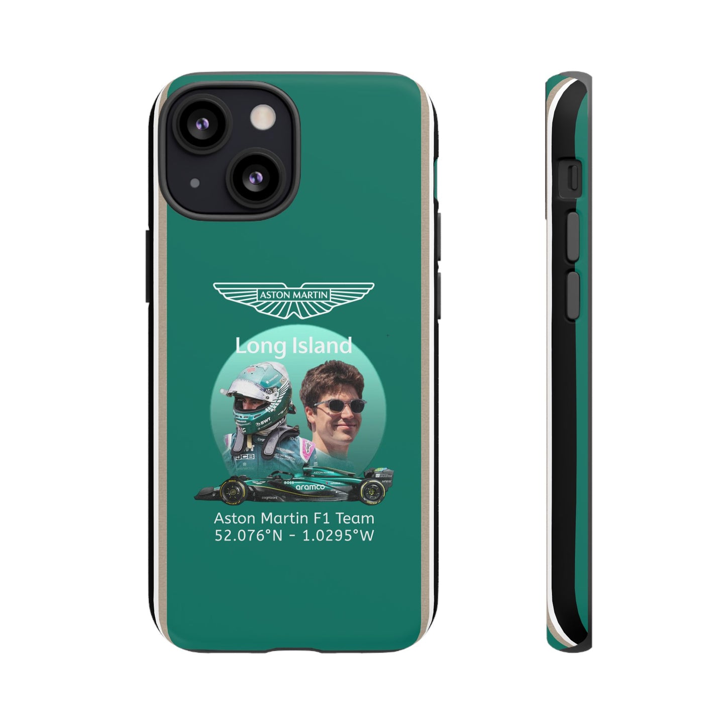 Aston Martin Long Island F1 inspired Lance Stroll Impact-Resistant Phone Case - Sleek & Stylish