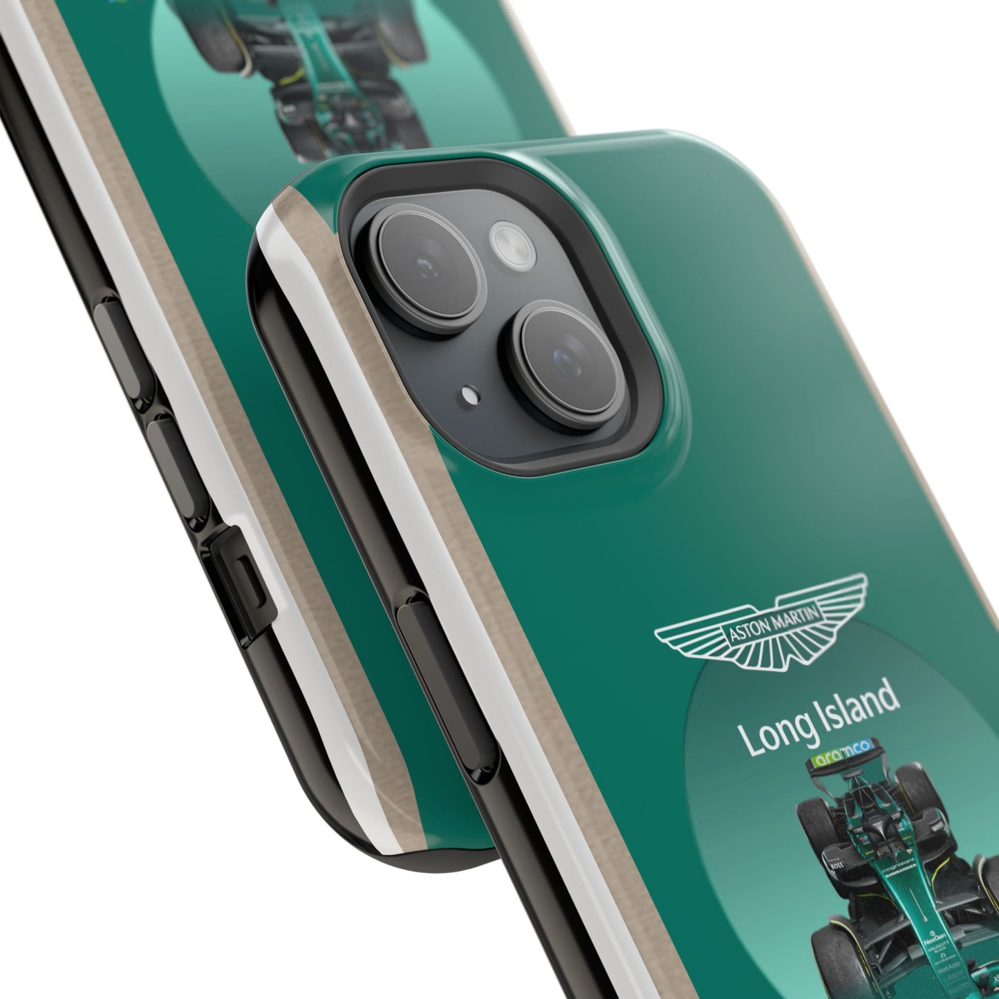 Aston Martin Long Island Formula 1 inspired Impact-Resistant Phone Case - Sleek & Stylish