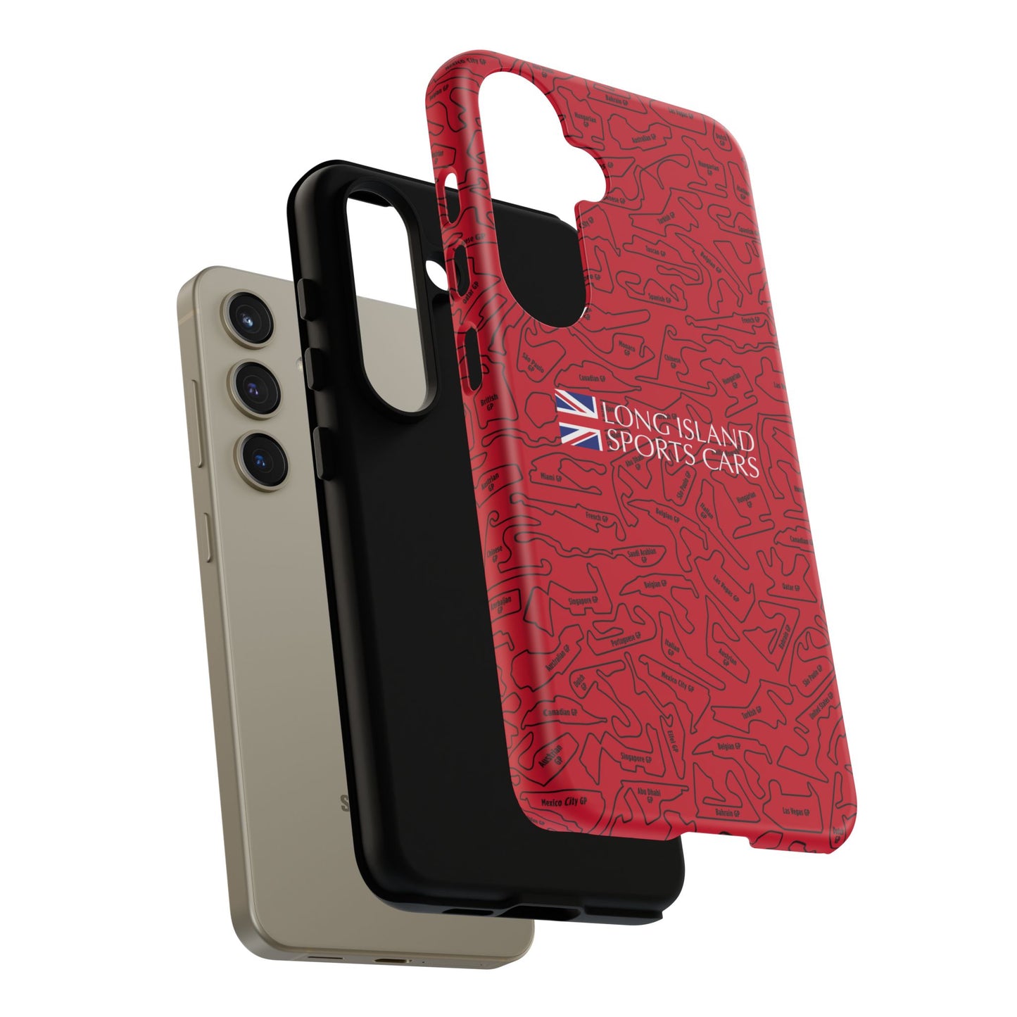 Long Island Sports Cars F1 race Track Inspired Impact-Resistant Phone Case