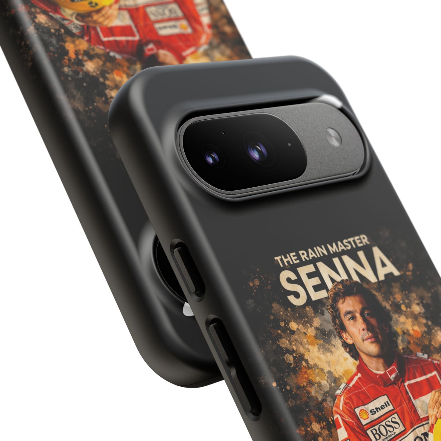 McLaren Long Island “The Rain Master” Ayrton Senna Inspired Impact-Resistant Phone Case | Durable Protection for Car Enthusiasts