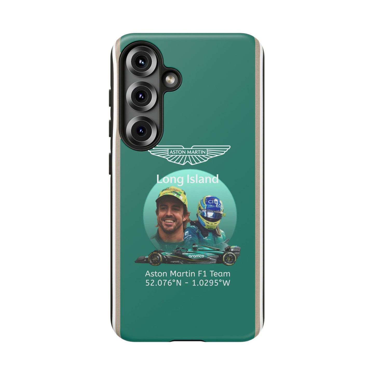 Aston Martin Long Island F1 inspired Fernando Alonso Impact-Resistant Phone Case - Sleek & Stylish