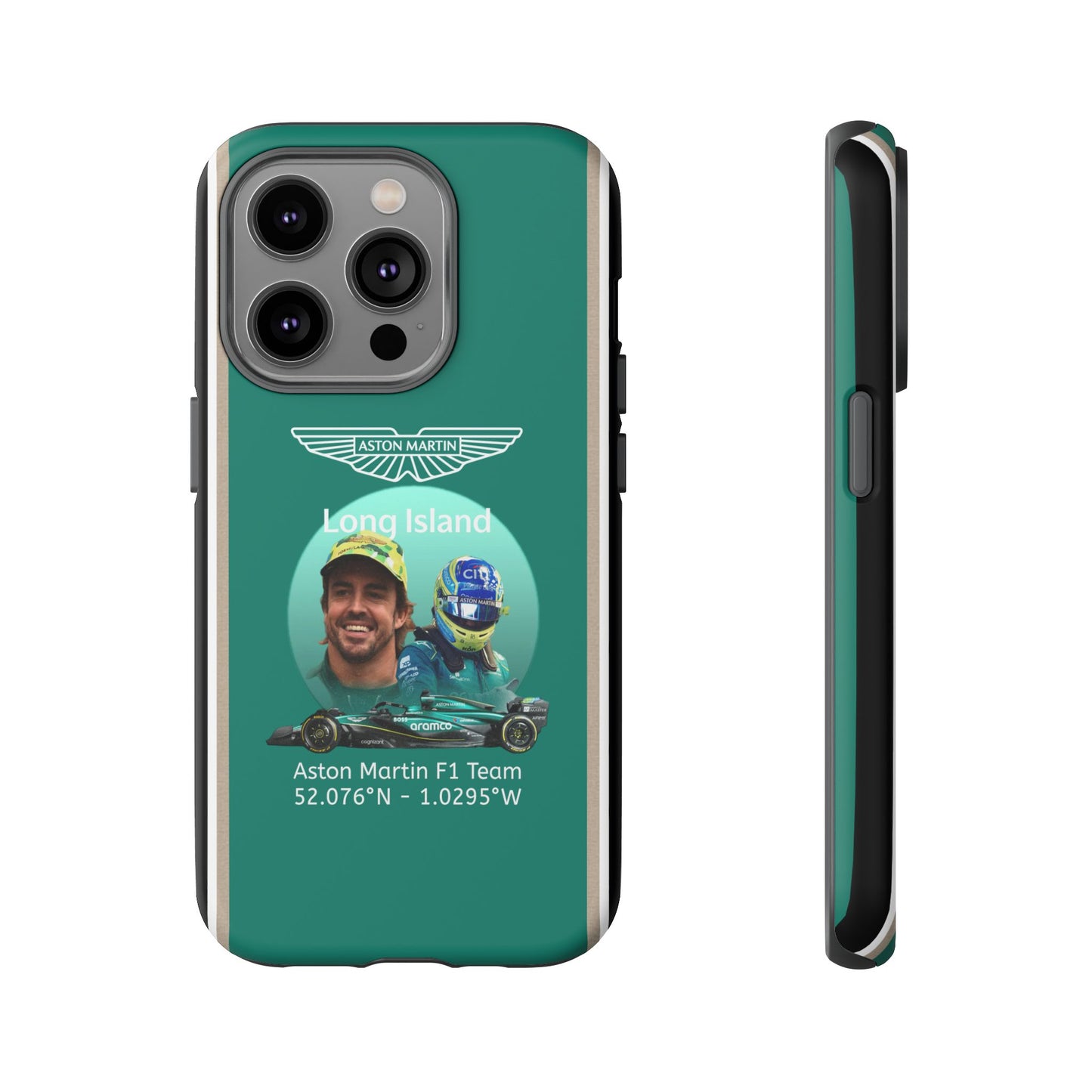 Aston Martin Long Island F1 inspired Fernando Alonso Impact-Resistant Phone Case - Sleek & Stylish