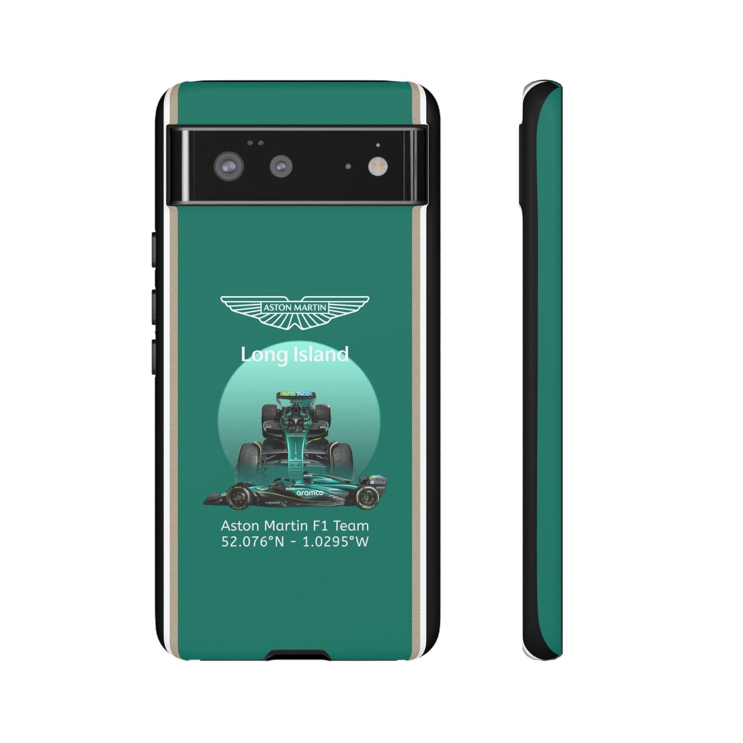 Aston Martin Long Island Formula 1 inspired Impact-Resistant Phone Case - Sleek & Stylish