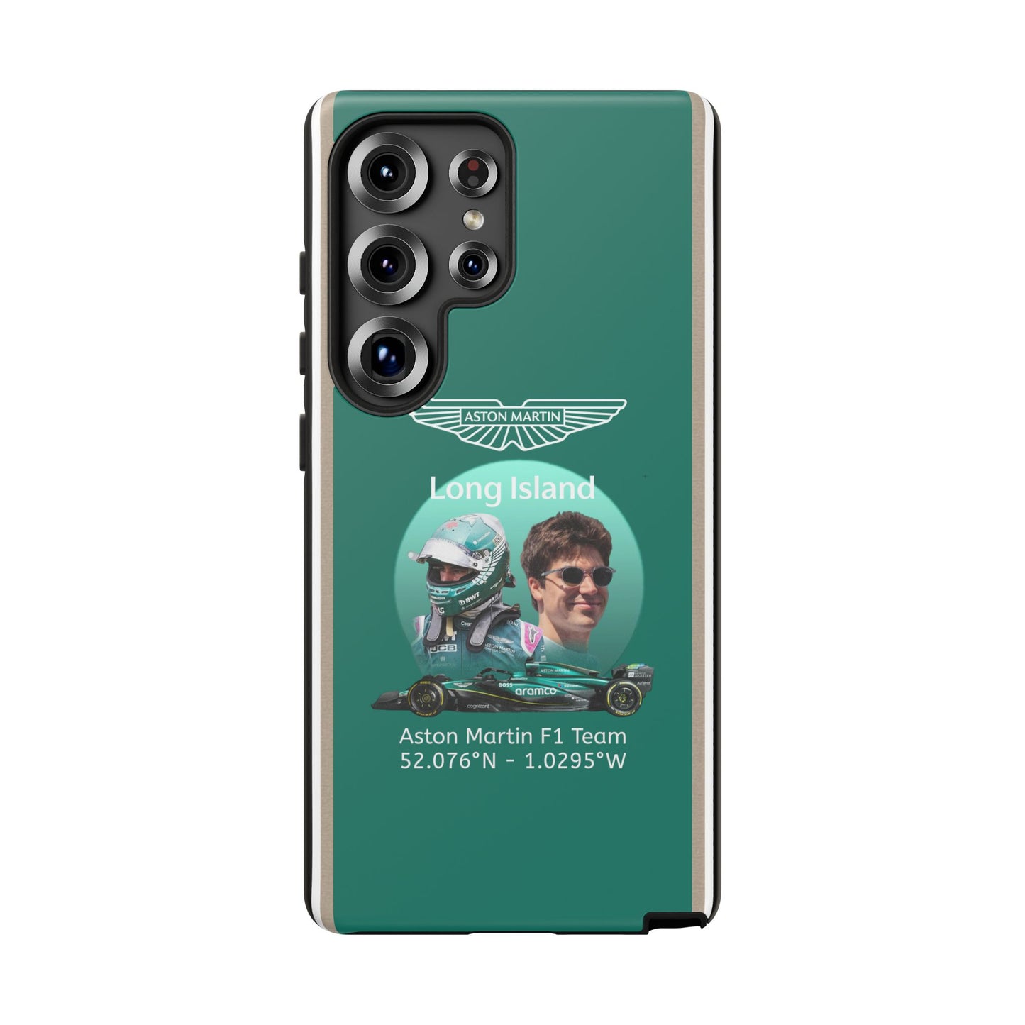 Aston Martin Long Island F1 inspired Lance Stroll Impact-Resistant Phone Case - Sleek & Stylish