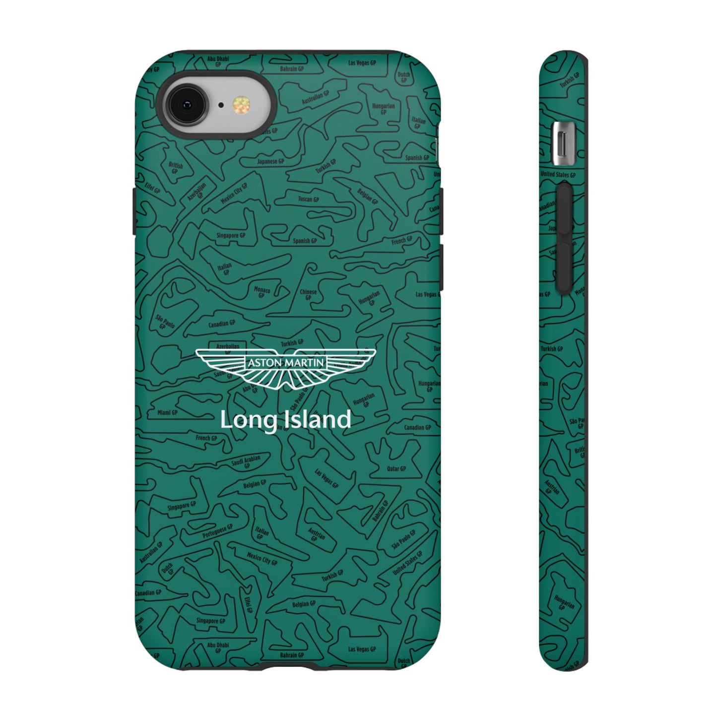 Aston Martin Long Island F1 race Track Inspired Impact-Resistant Phone Case