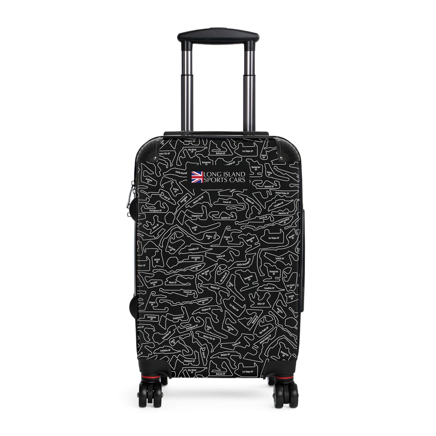 Long Island Sports True Black Cars F1 Racetrack Suitcase