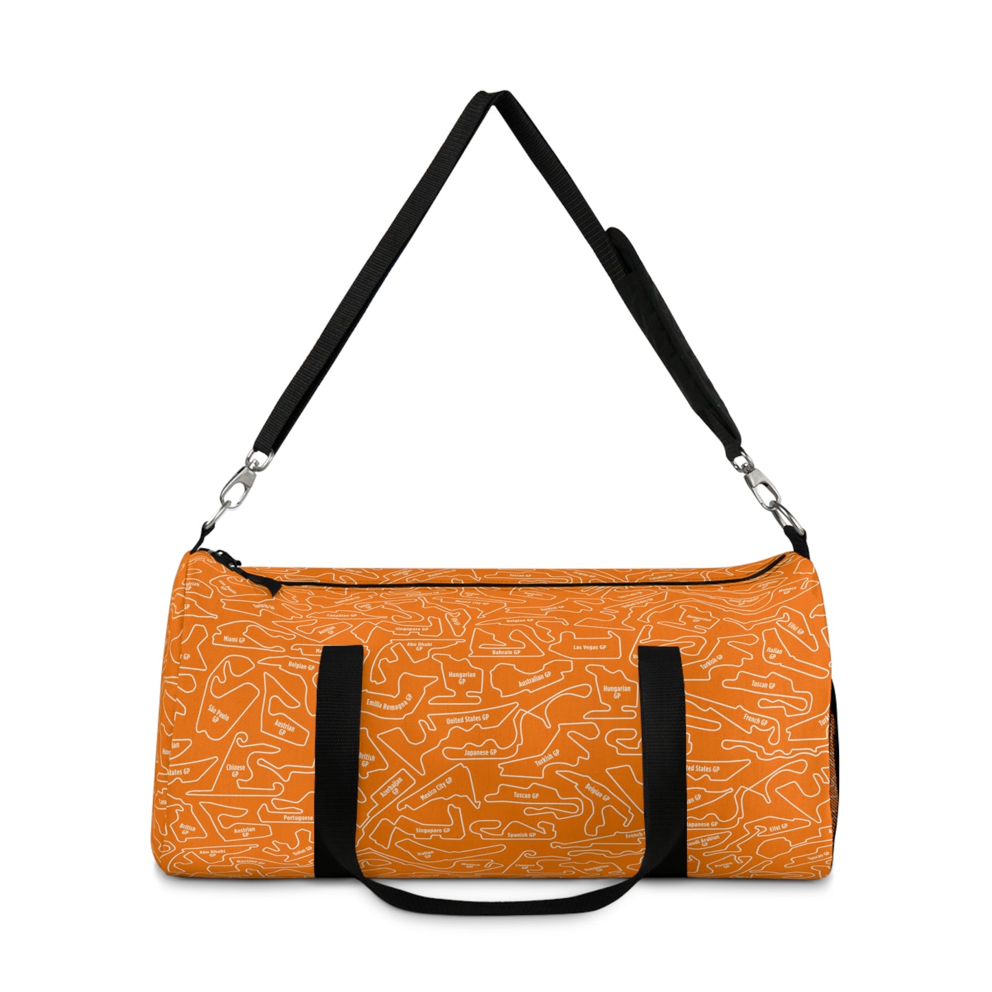 McLaren Long Island F1 Racetrack Vibrant Papaya Travel Duffel Bag