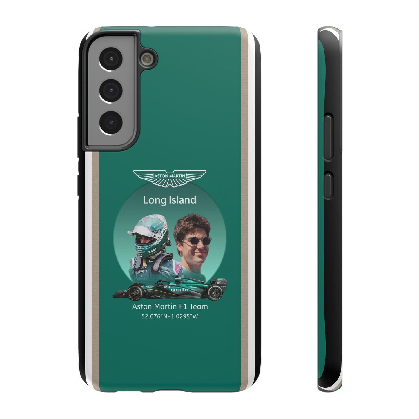 Aston Martin Long Island F1 inspired Lance Stroll Impact-Resistant Phone Case - Sleek & Stylish