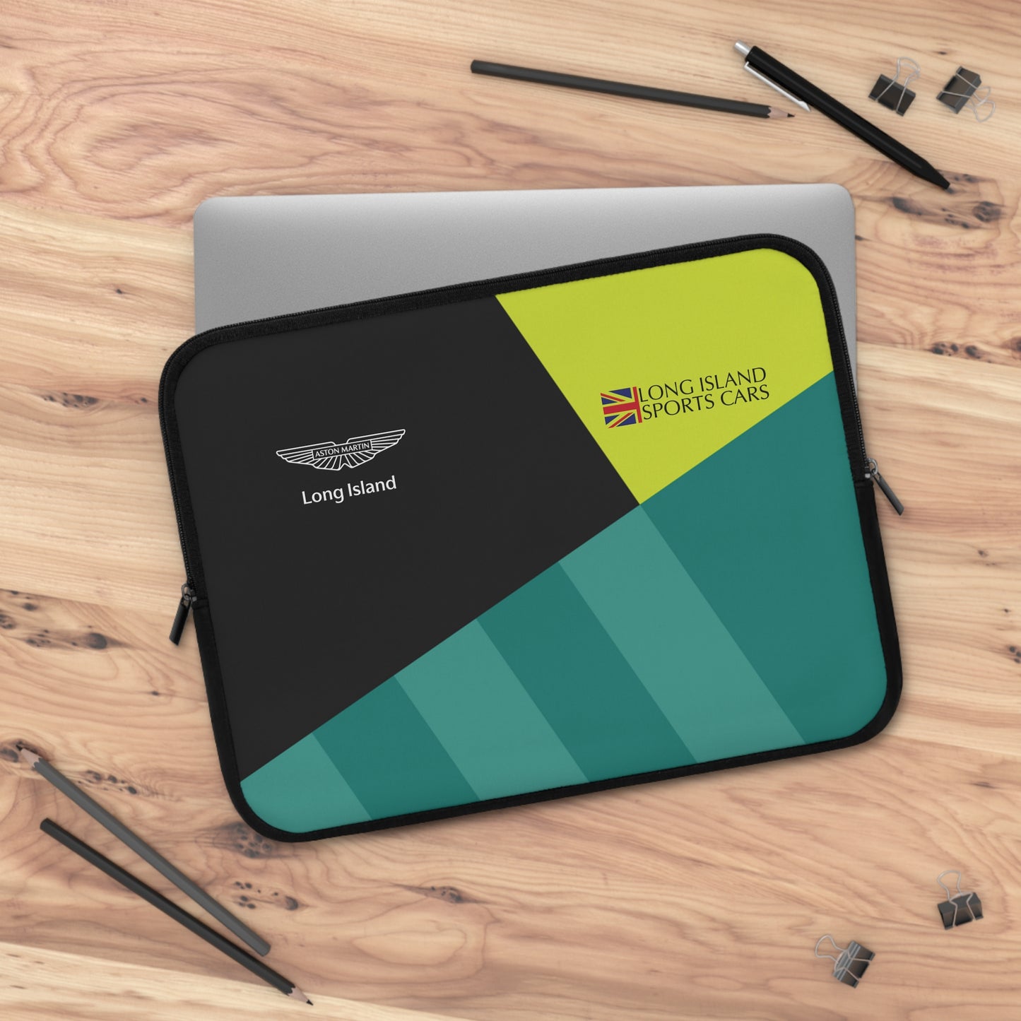 Aston Martin Long Island AM Green Laptop Sleeve