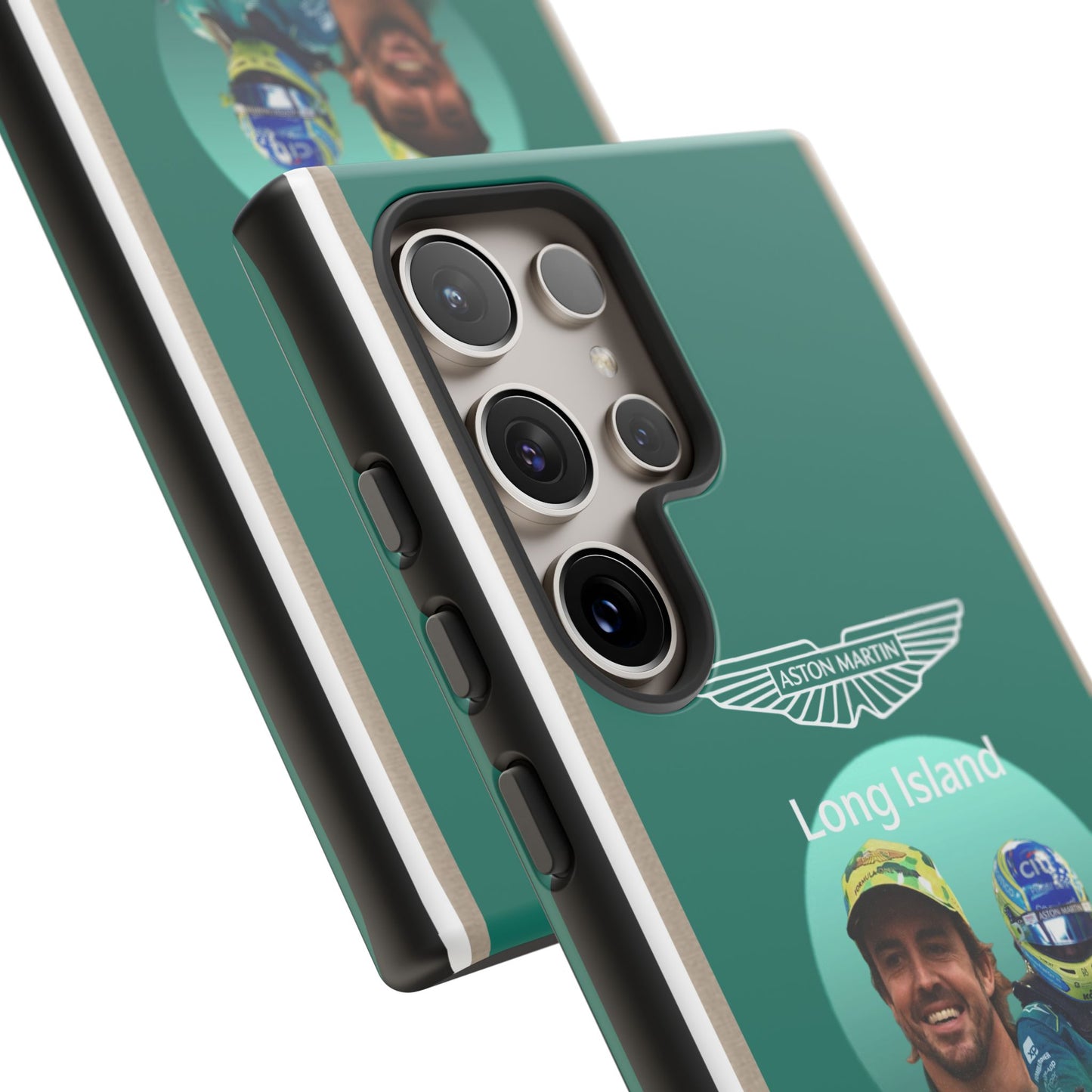 Aston Martin Long Island F1 inspired Fernando Alonso Impact-Resistant Phone Case - Sleek & Stylish