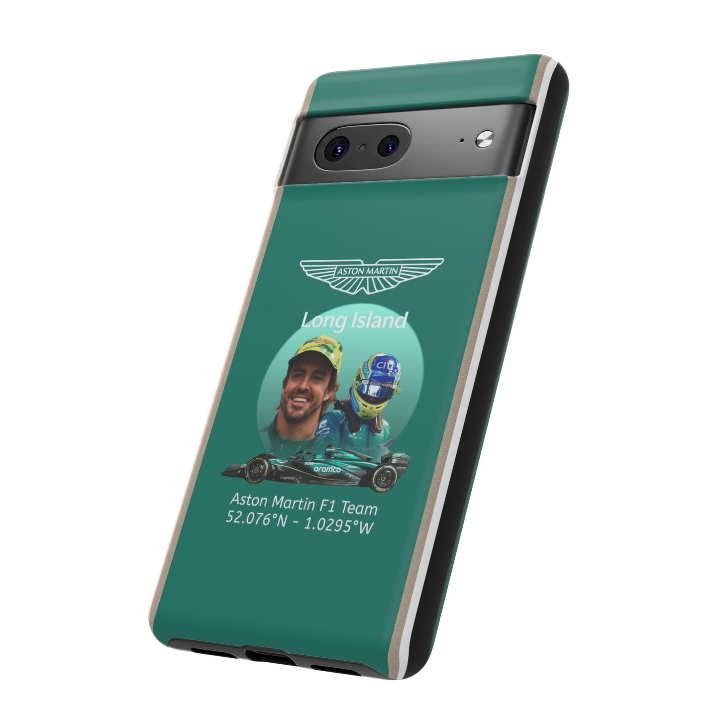 Aston Martin Long Island F1 inspired Fernando Alonso Impact-Resistant Phone Case - Sleek & Stylish