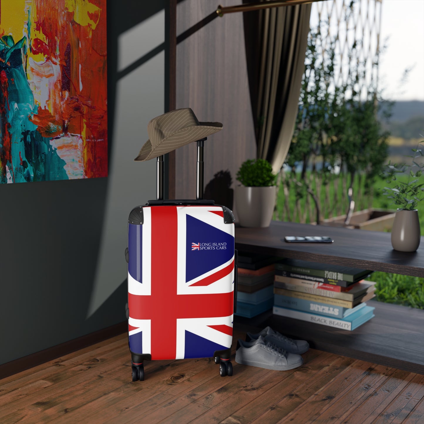 Long Island Sports Cars Flag Suitcase