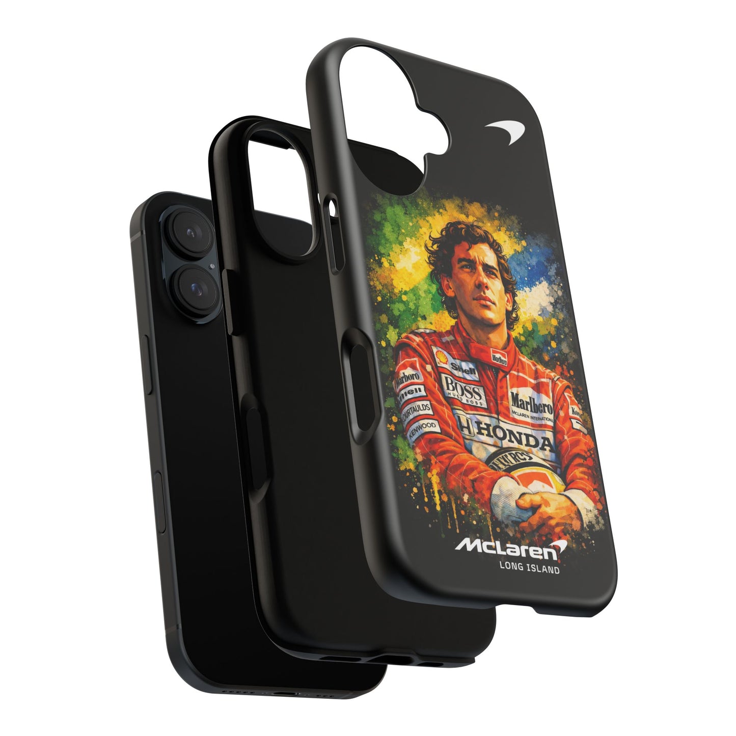 McLaren Long Island "Always Senna" Ayrton Senna Inspired Impact-Resistant Phone Case | Durable Protection for Car Enthusiasts