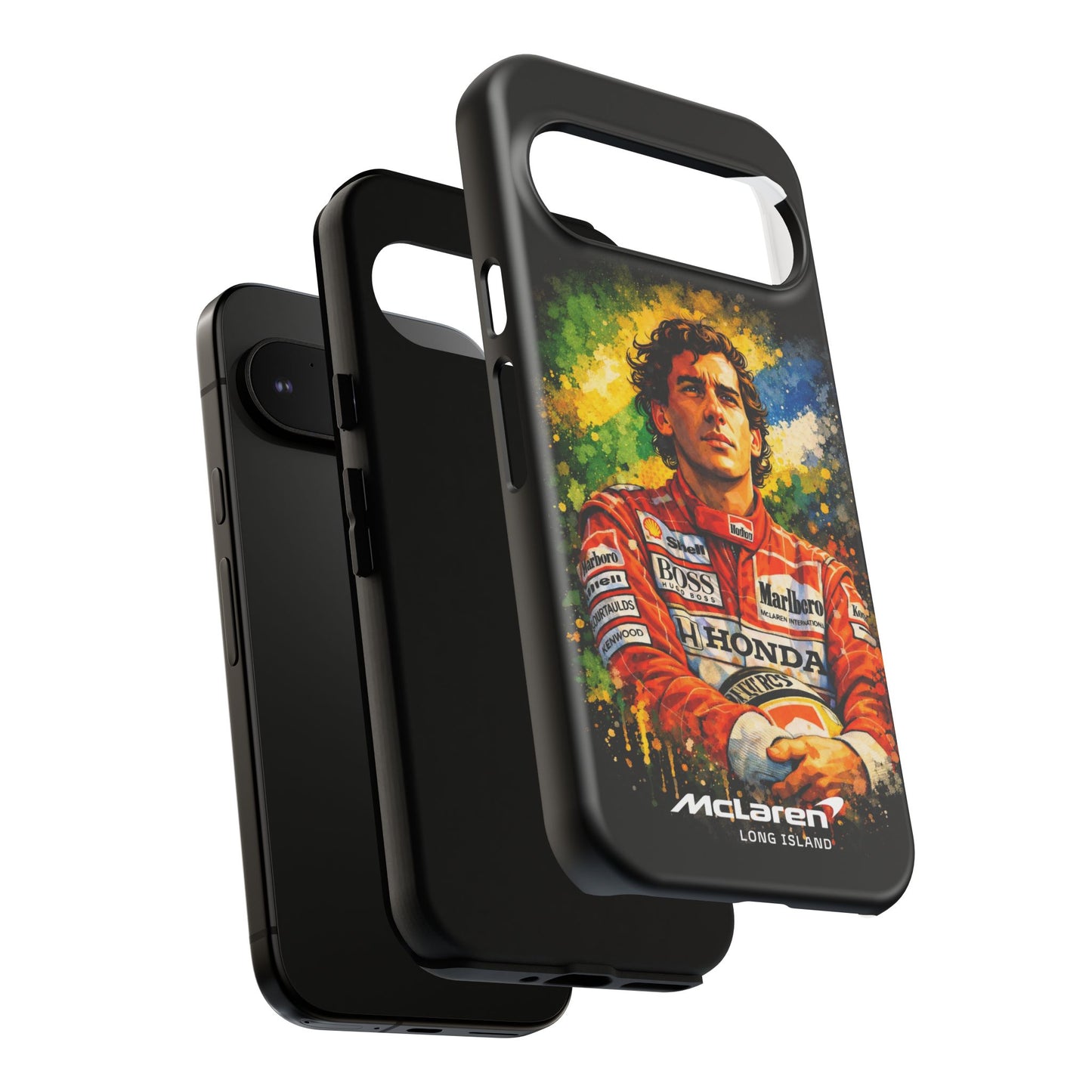 McLaren Long Island "Always Senna" Ayrton Senna Inspired Impact-Resistant Phone Case | Durable Protection for Car Enthusiasts